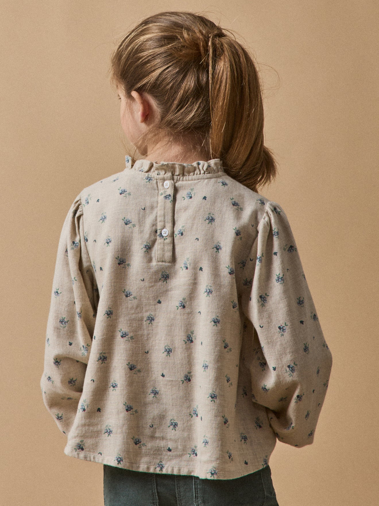 Mädchenbluse aus Baumwollflanell