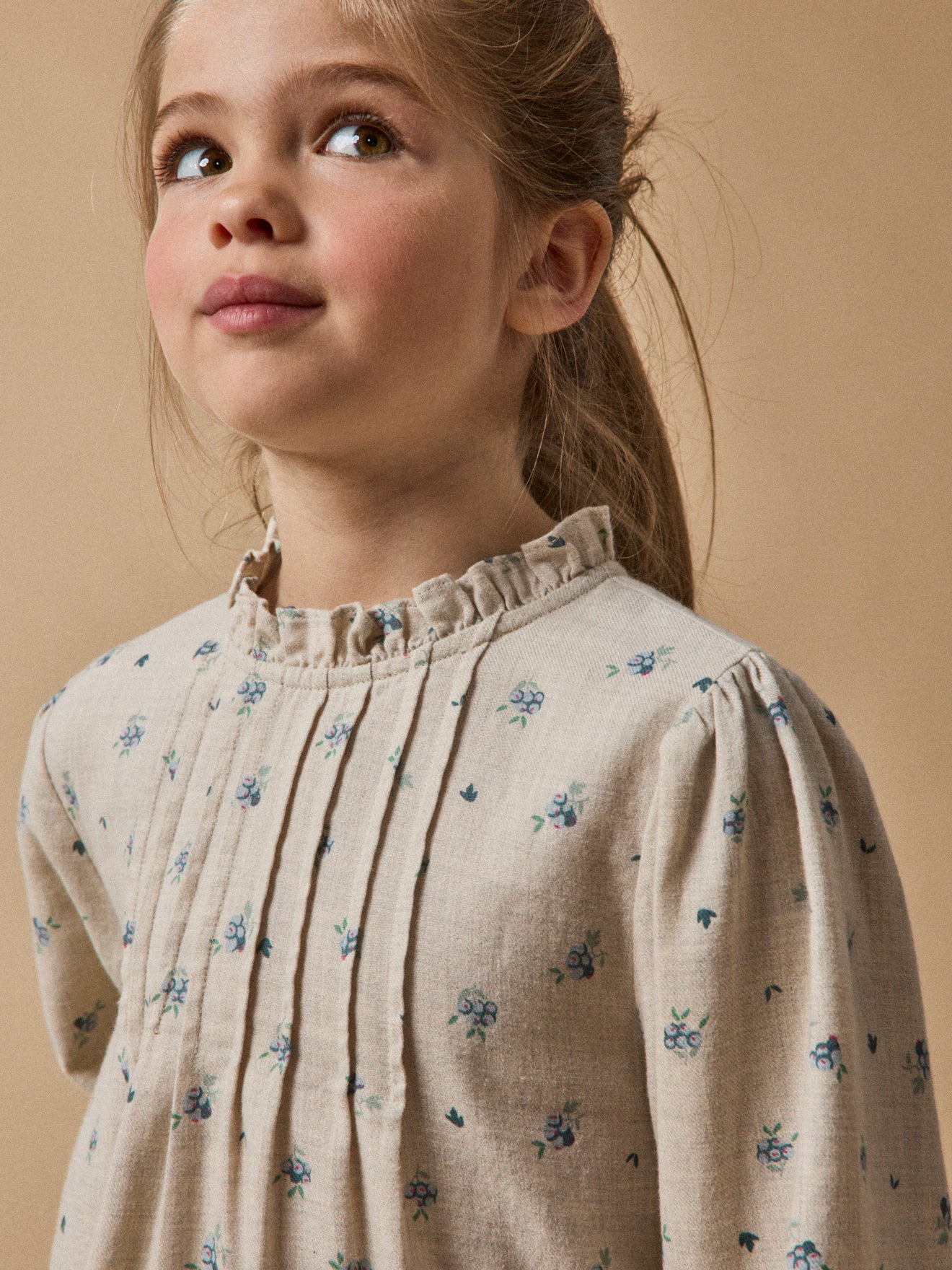 Mädchenbluse aus Baumwollflanell