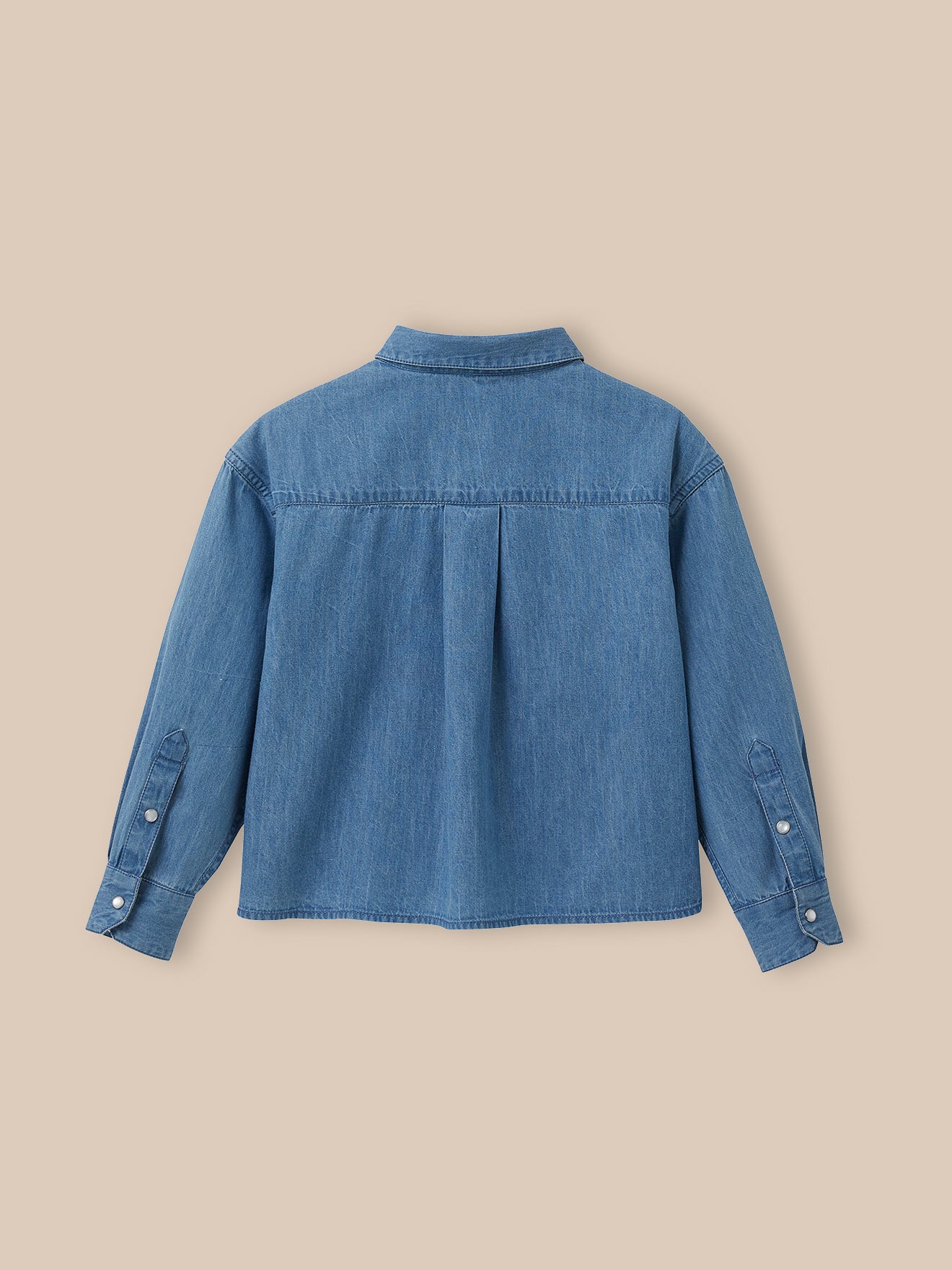 Mädchenbluse aus leichtem Denim