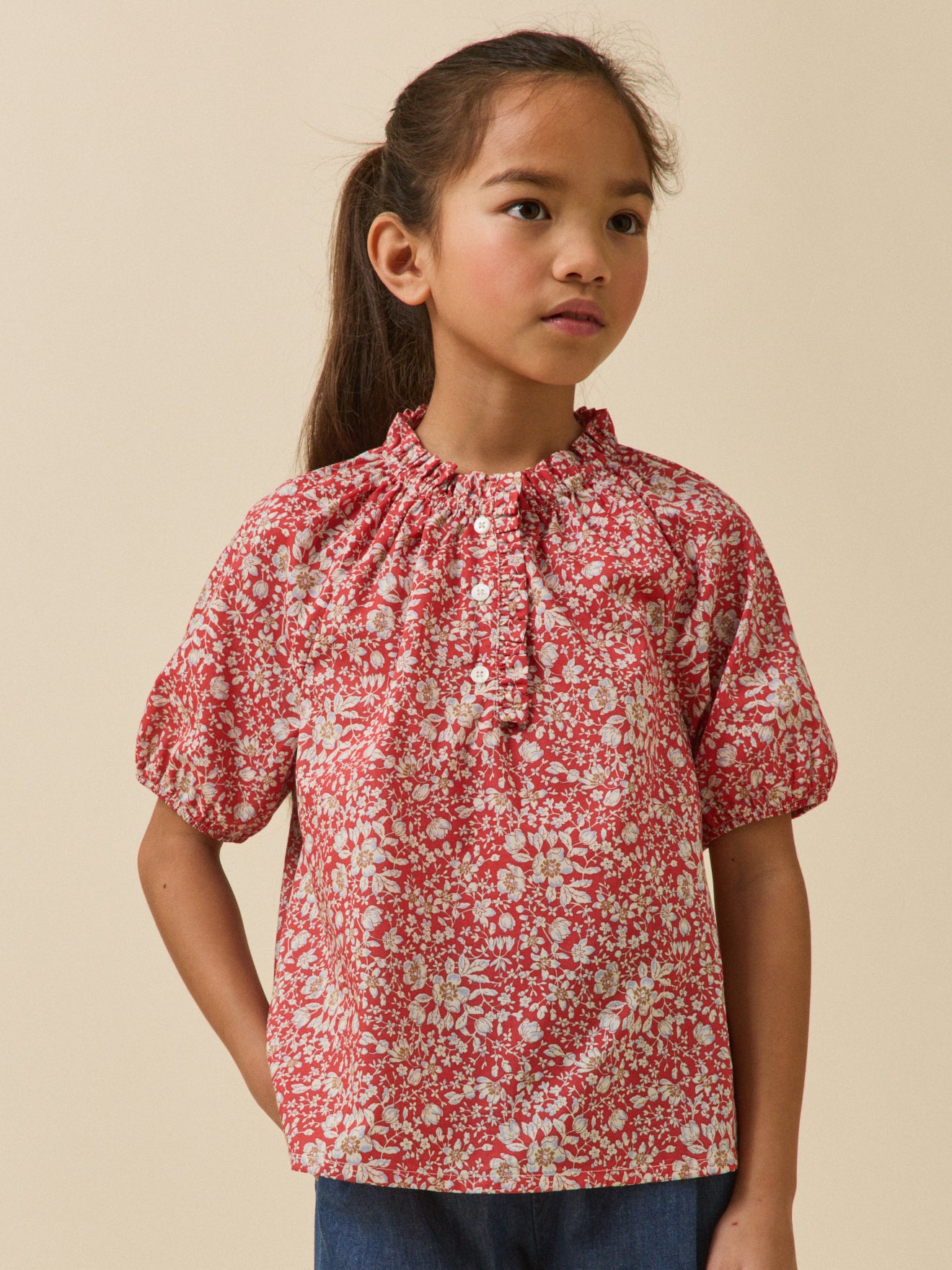 Mädchen-Bluse aus Liberty®-Stoff Lizzie