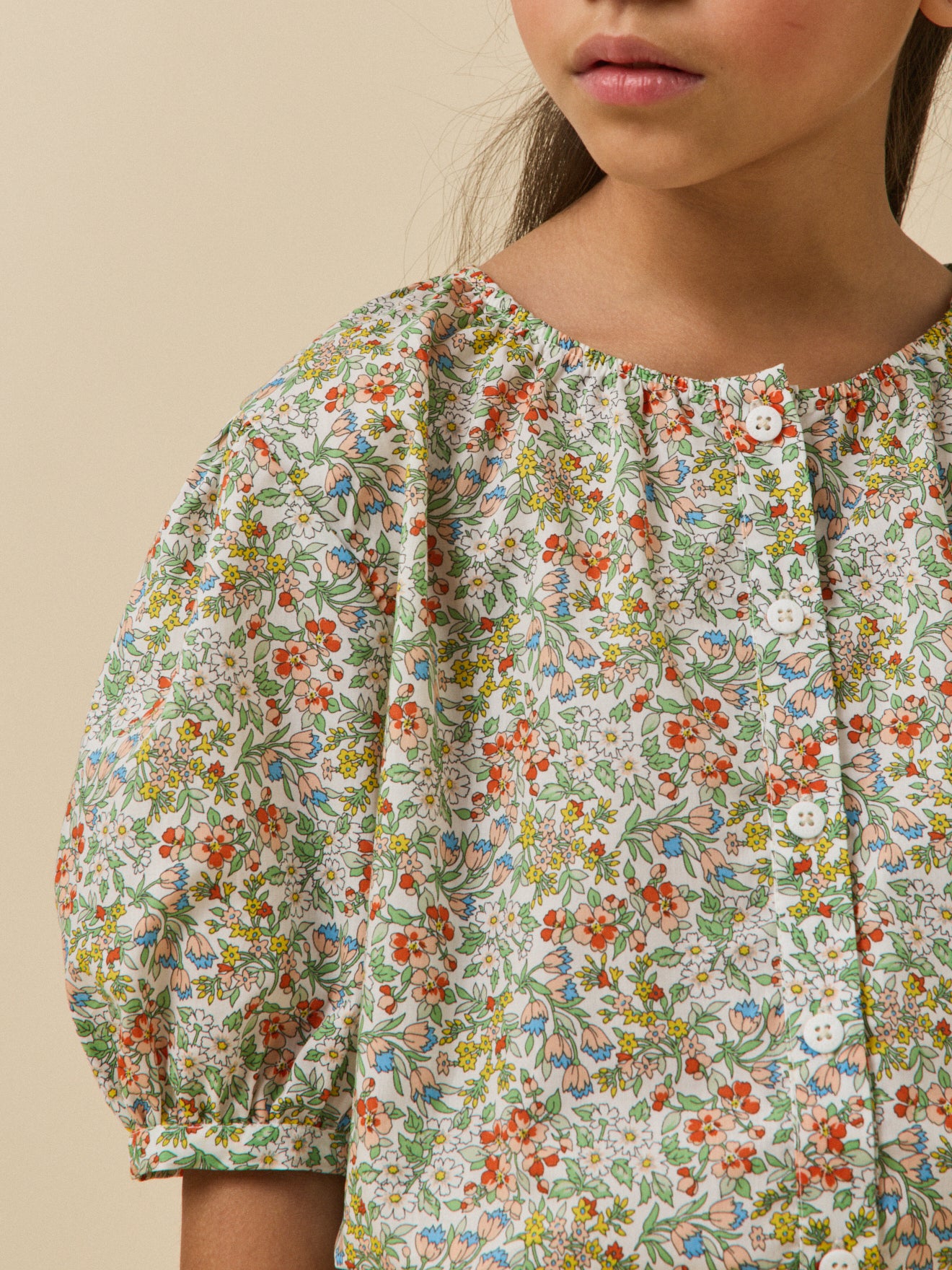 Mädchenbluse, Liberty®-Stoff