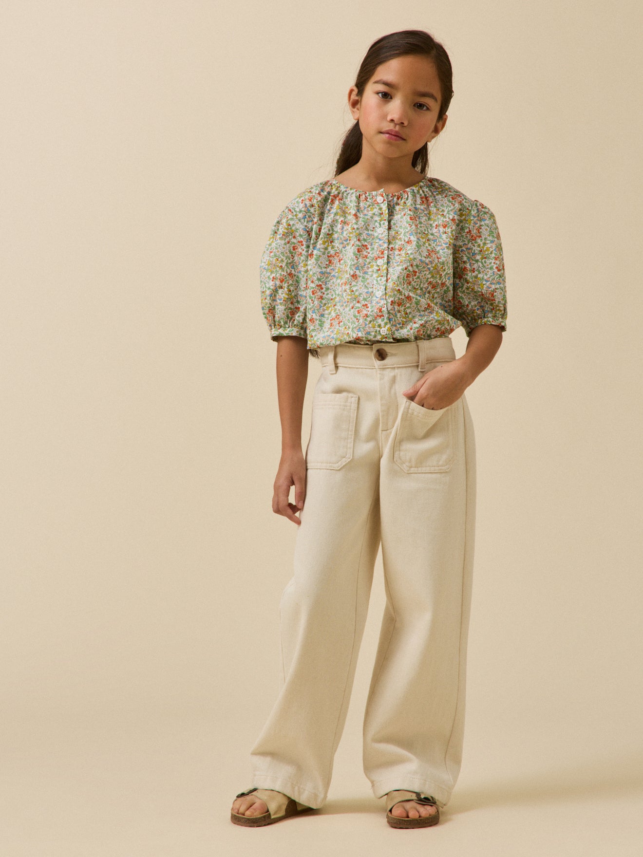 Mädchenbluse, Liberty®-Stoff