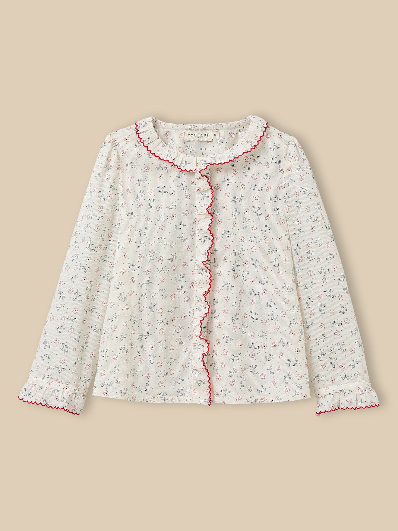 Mädchen-Bluse mit Print « Lilly »