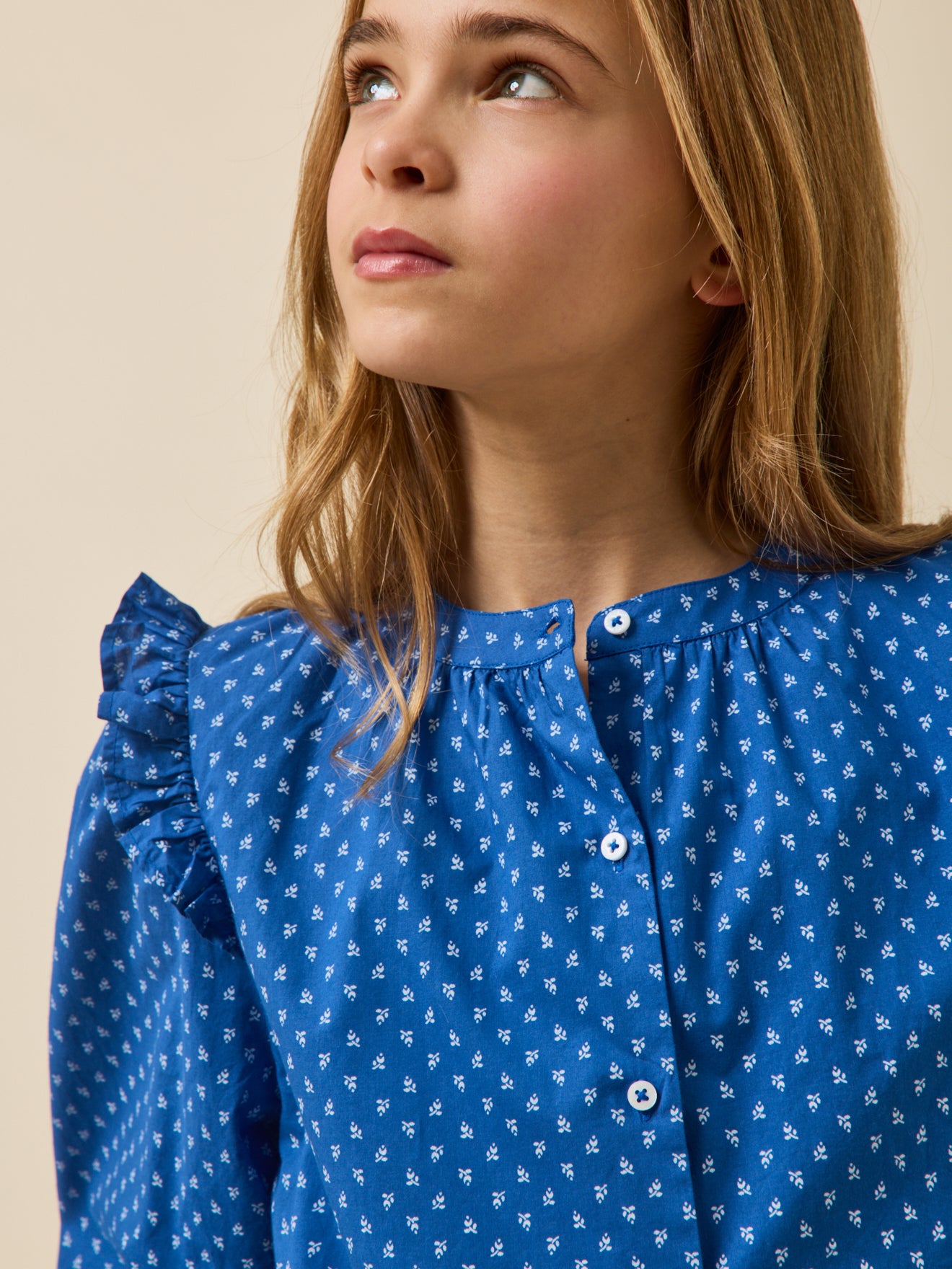 Mädchen-Bluse mit Print – Kollektion « Junior »