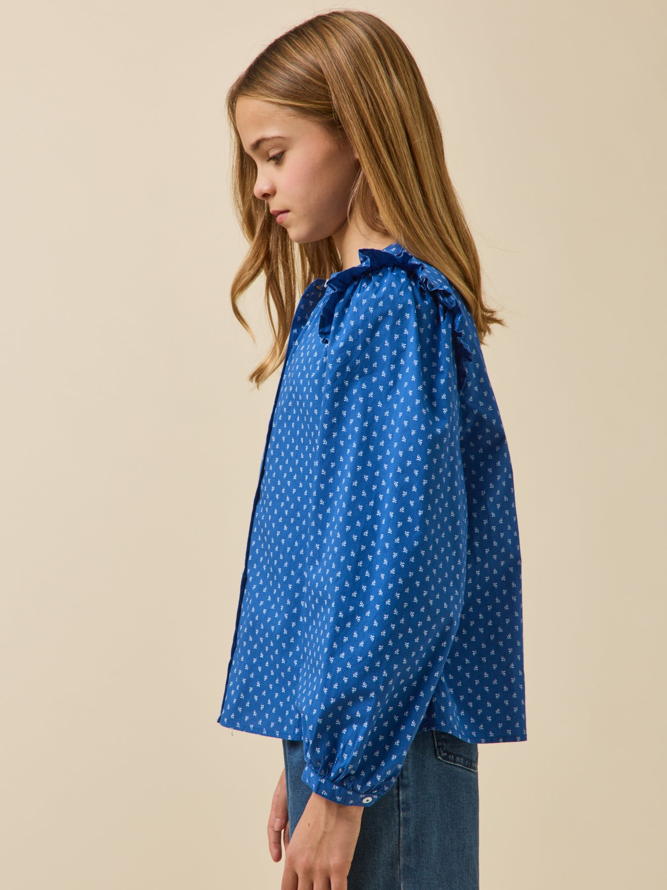Mädchen-Bluse mit Print – Kollektion « Junior »