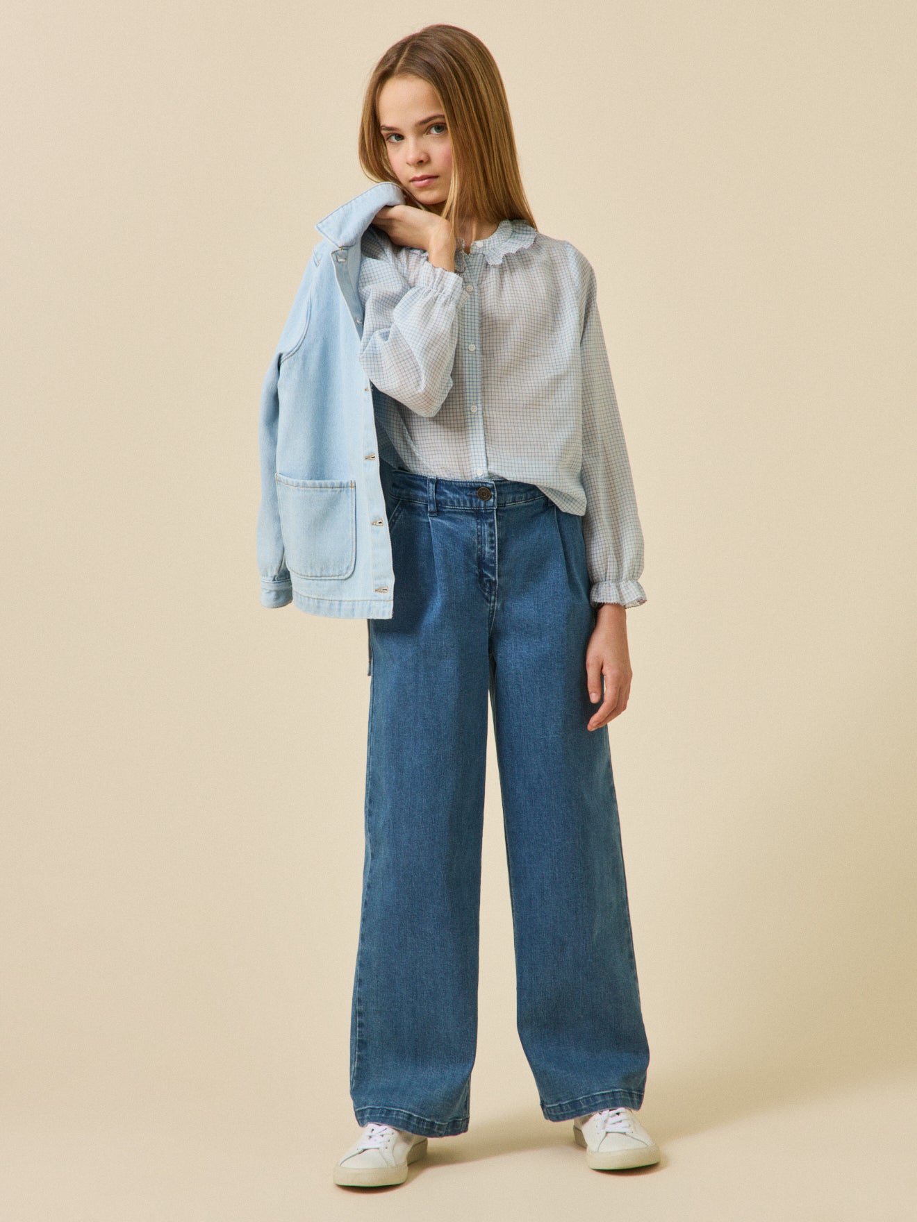 Bluse mit Karomuster