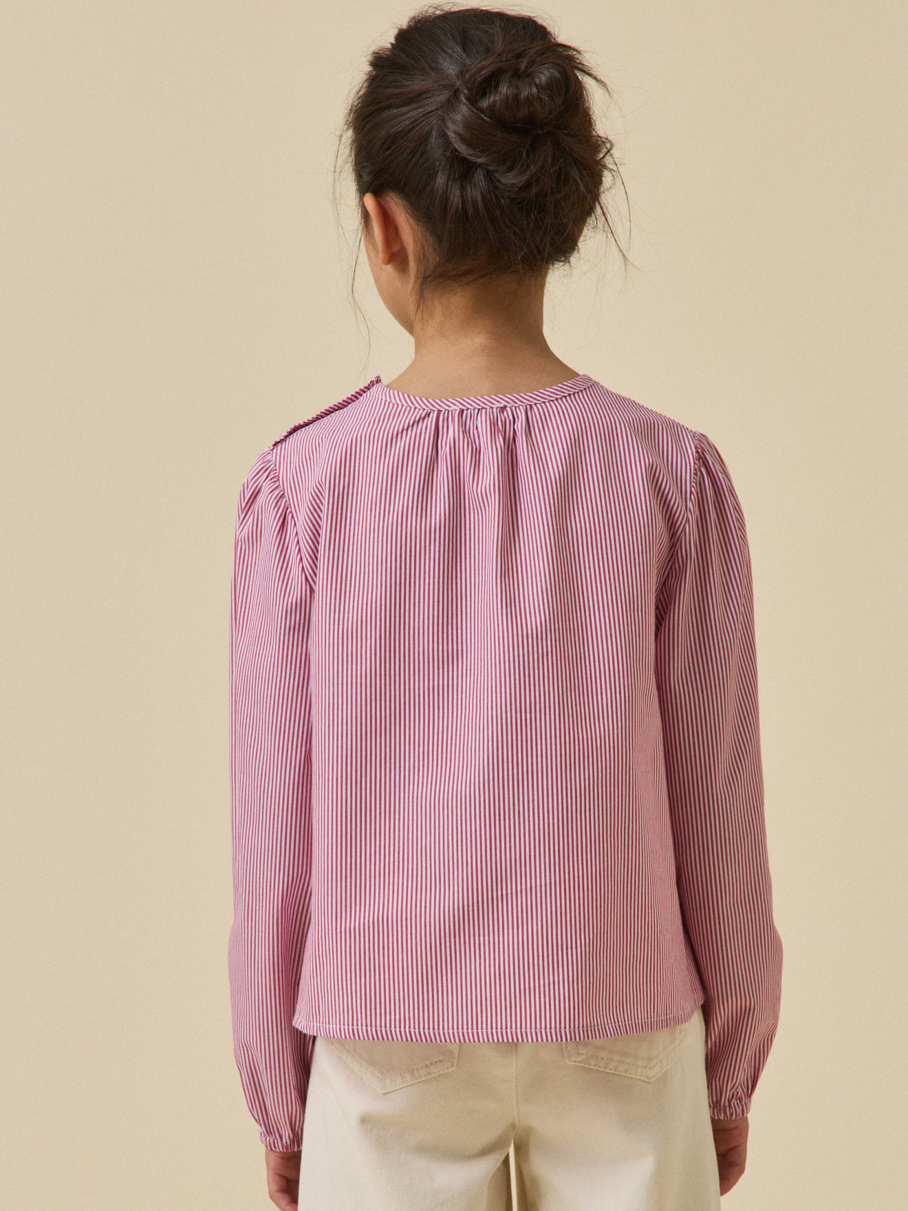 Mädchenbluse, gestreift