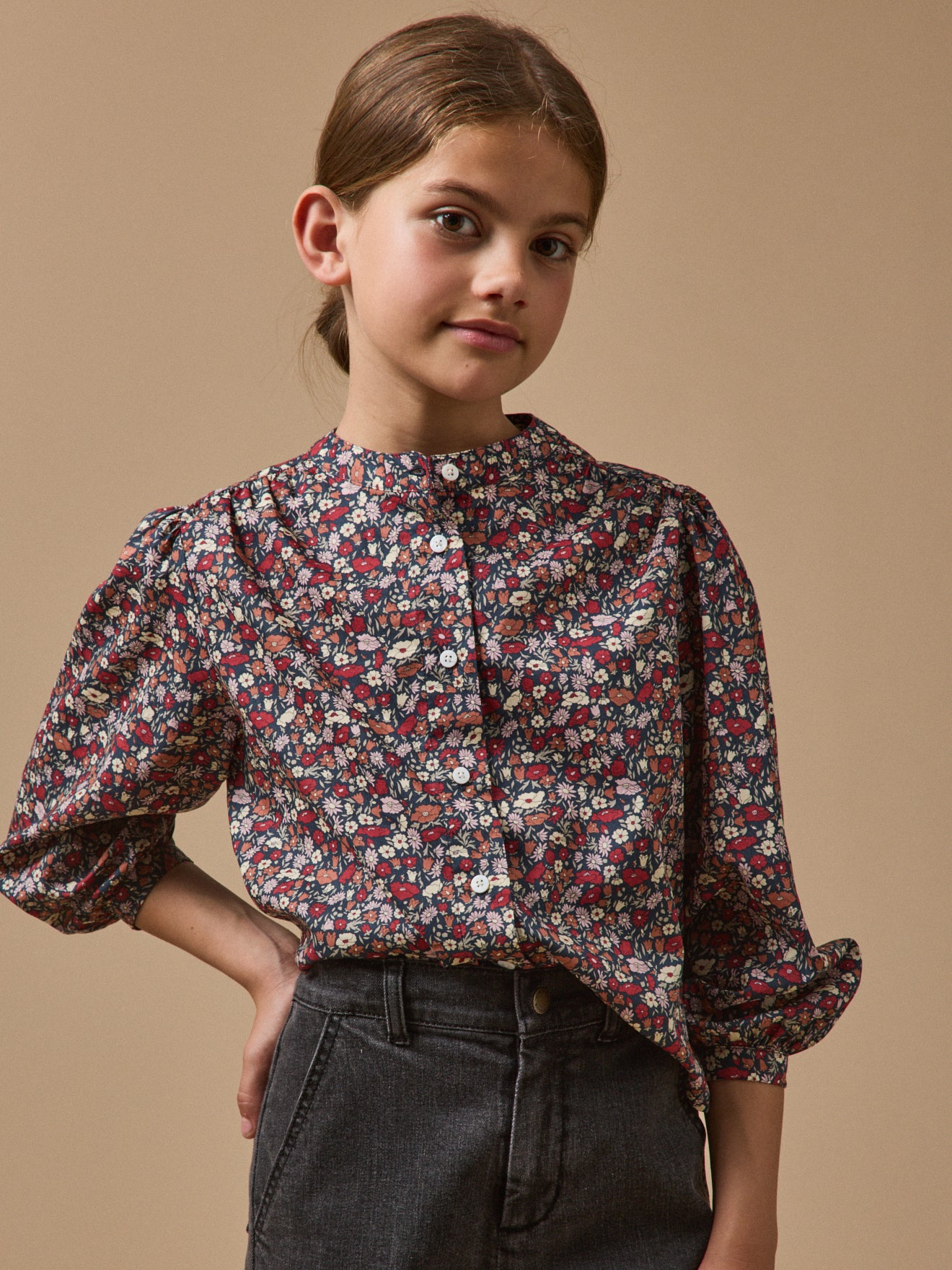 Mädchenbluse, Liberty®-Stoff