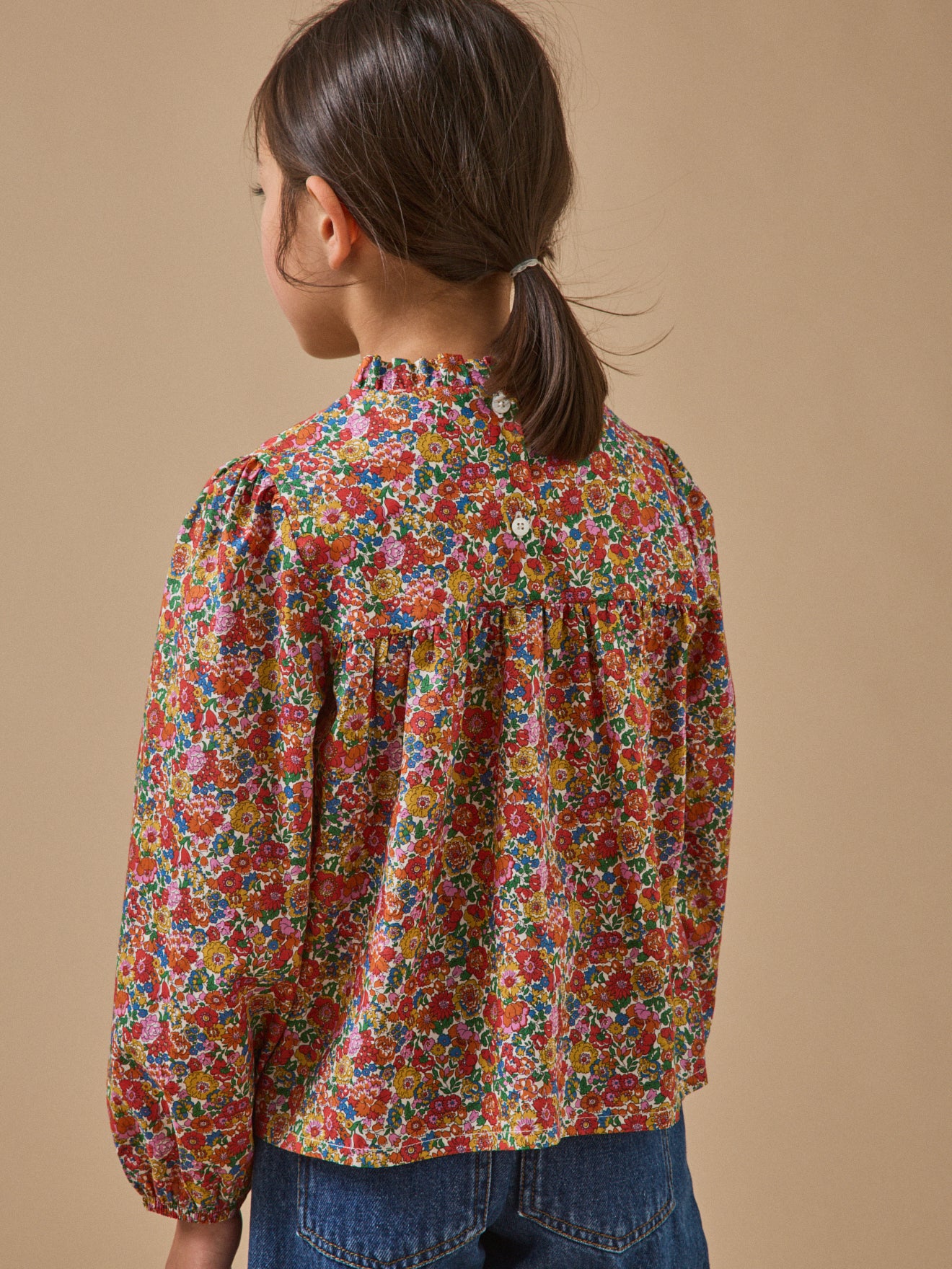 Mädchenbluse aus Liberty®-Stoff
