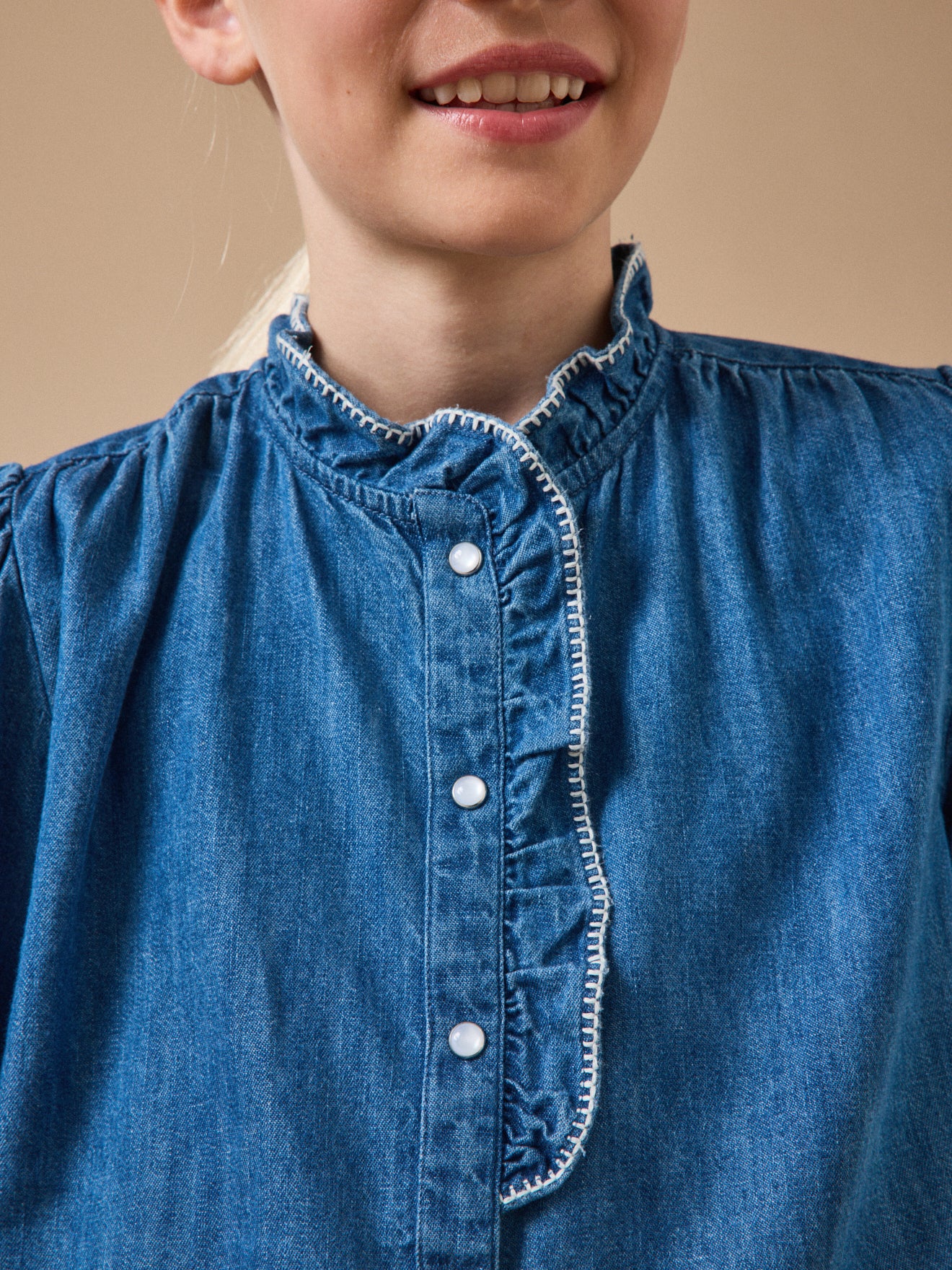 Mädchenhemd, Denim