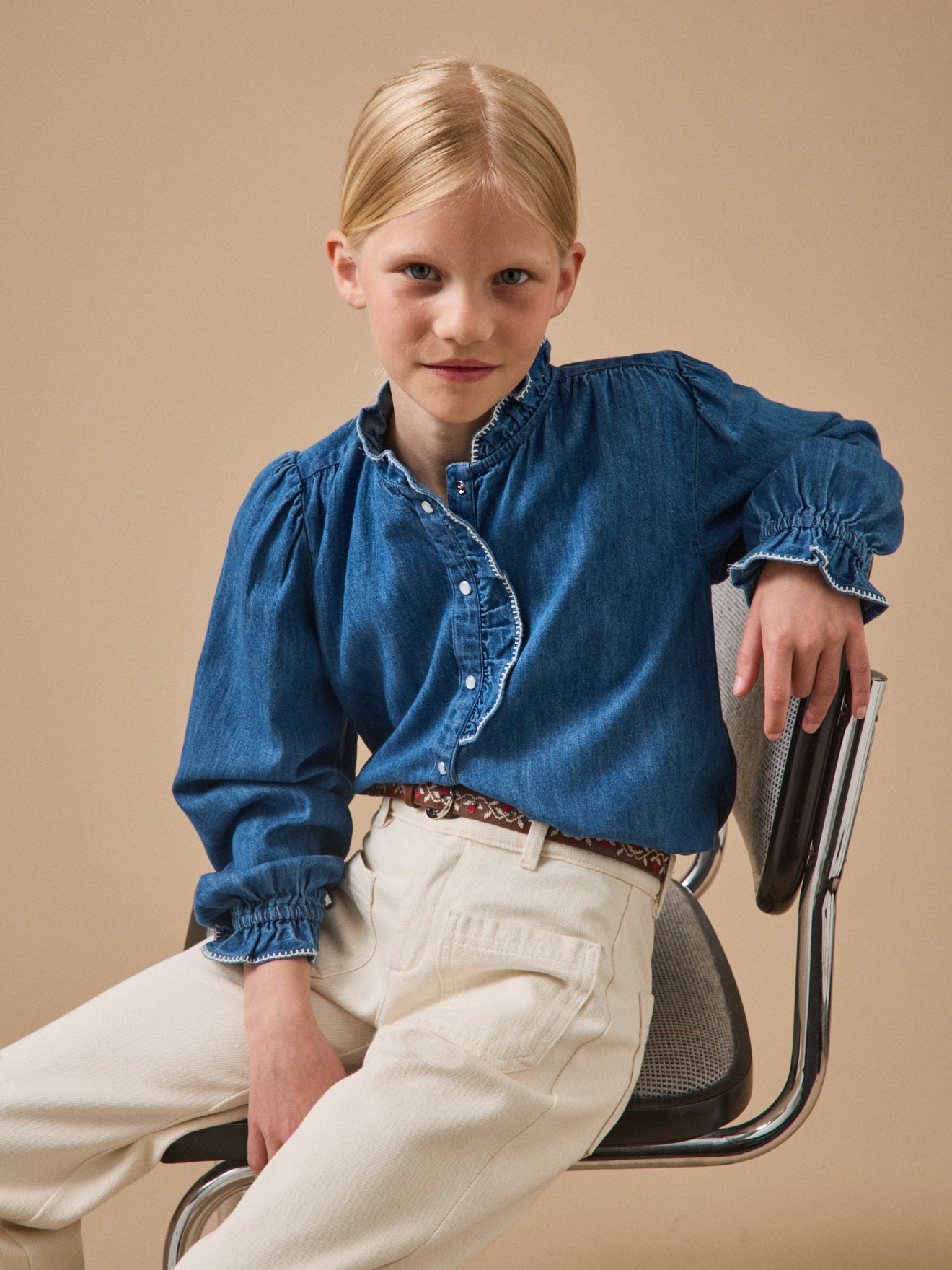 Mädchenhemd, Denim