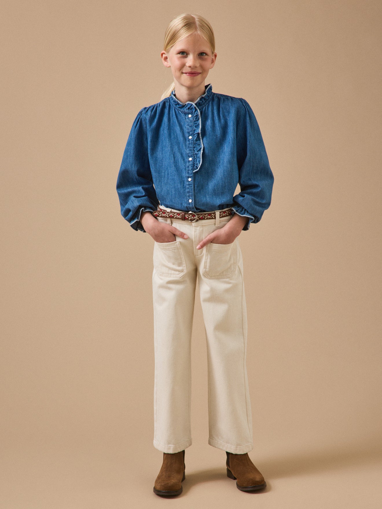 Mädchenhemd, Denim