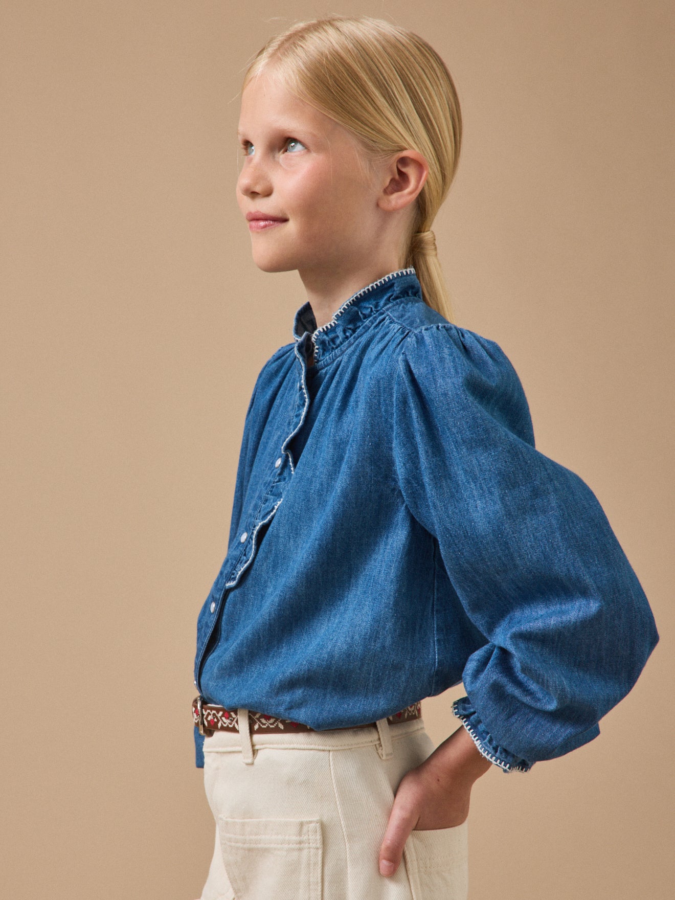 Mädchenhemd, Denim