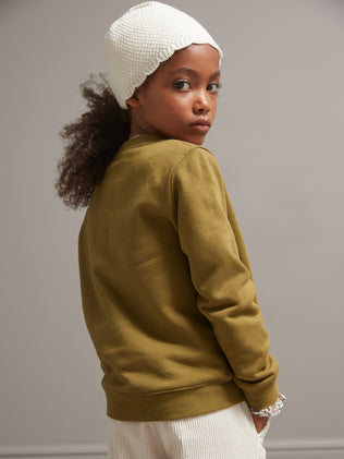 Mädchen-Sweatshirt mit Liberty®-Stoff - Bio-Baumwolle
