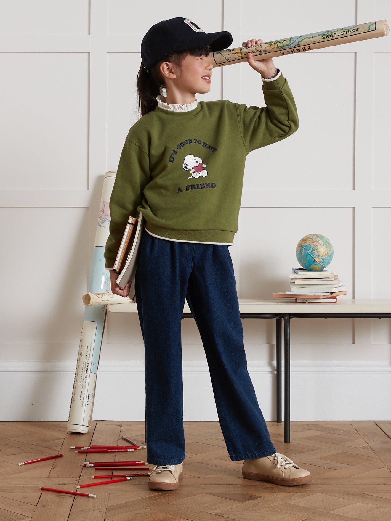 Kinder-Sweatshirt Cyrillus X PEANUTS™ – Snoopy Kollektion