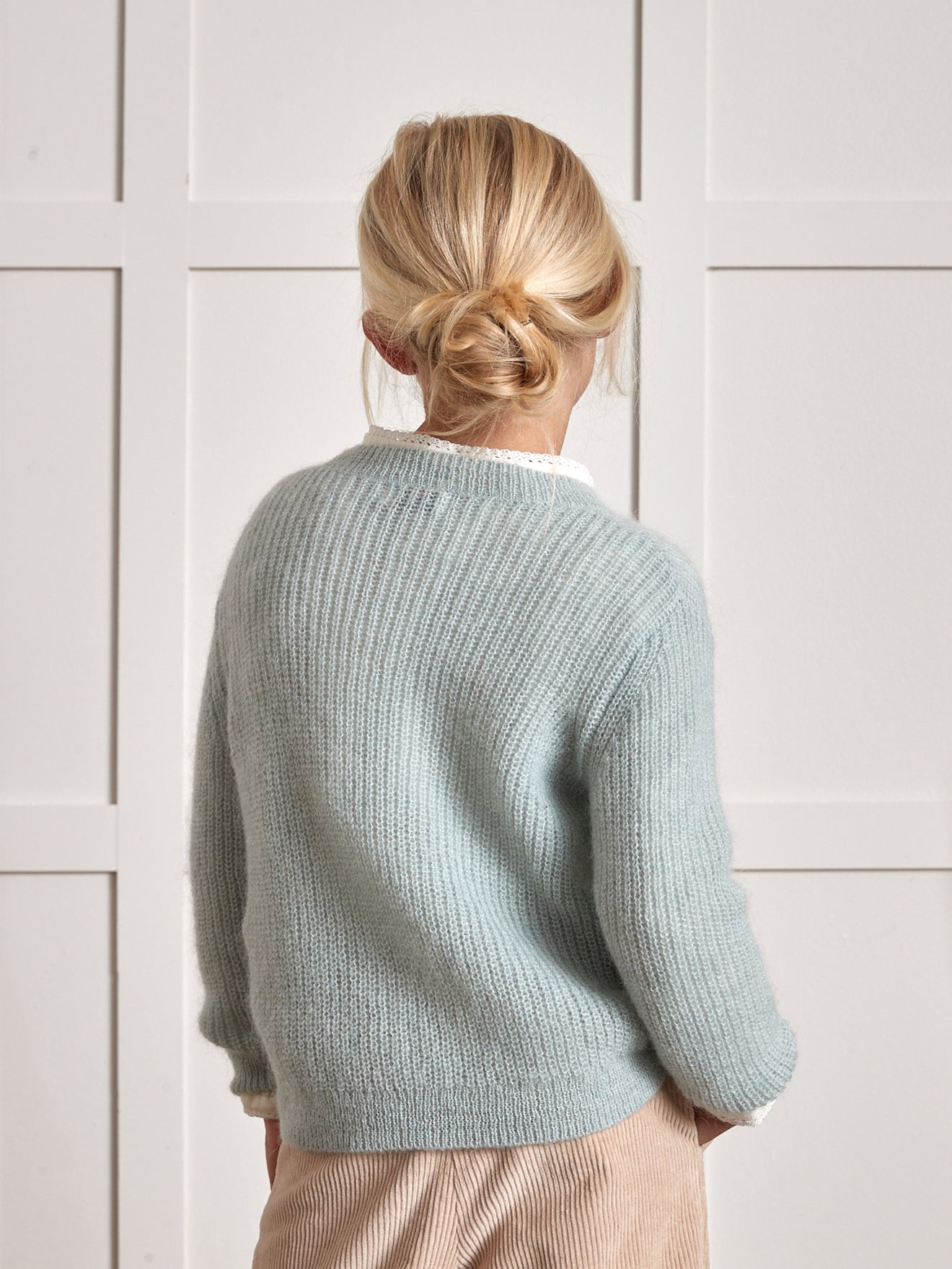 Mädchenpullover mit Mohair