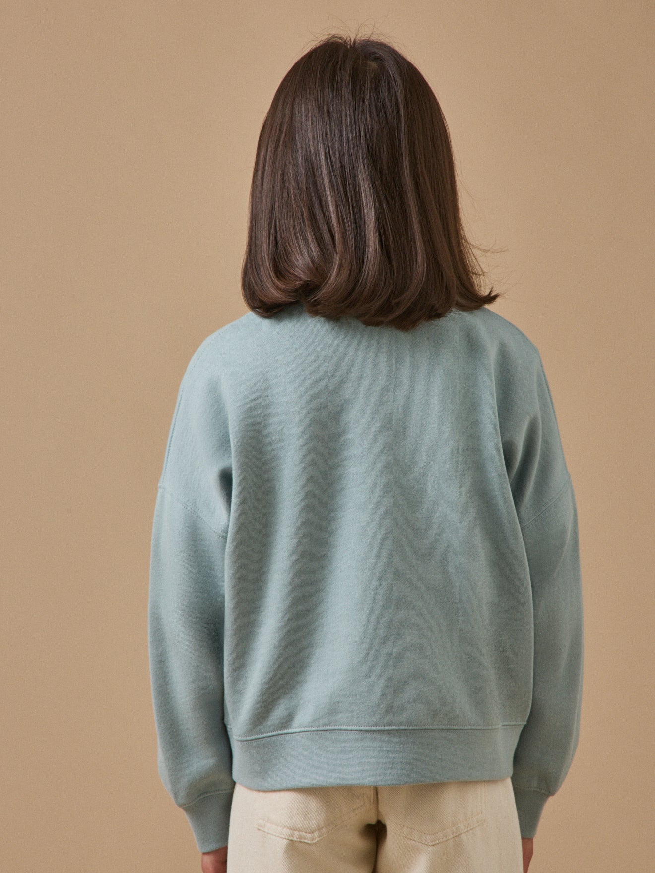 Mädchen-Sweatshirt « Cool Team », aus Liberty®-Stoff, Bio-Baumwolle