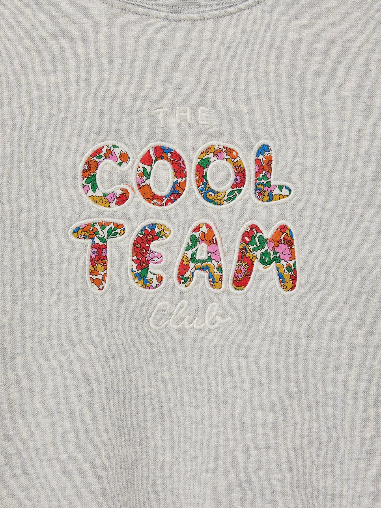 Mädchen-Sweatshirt « Cool Team », aus Liberty®-Stoff, Bio-Baumwolle