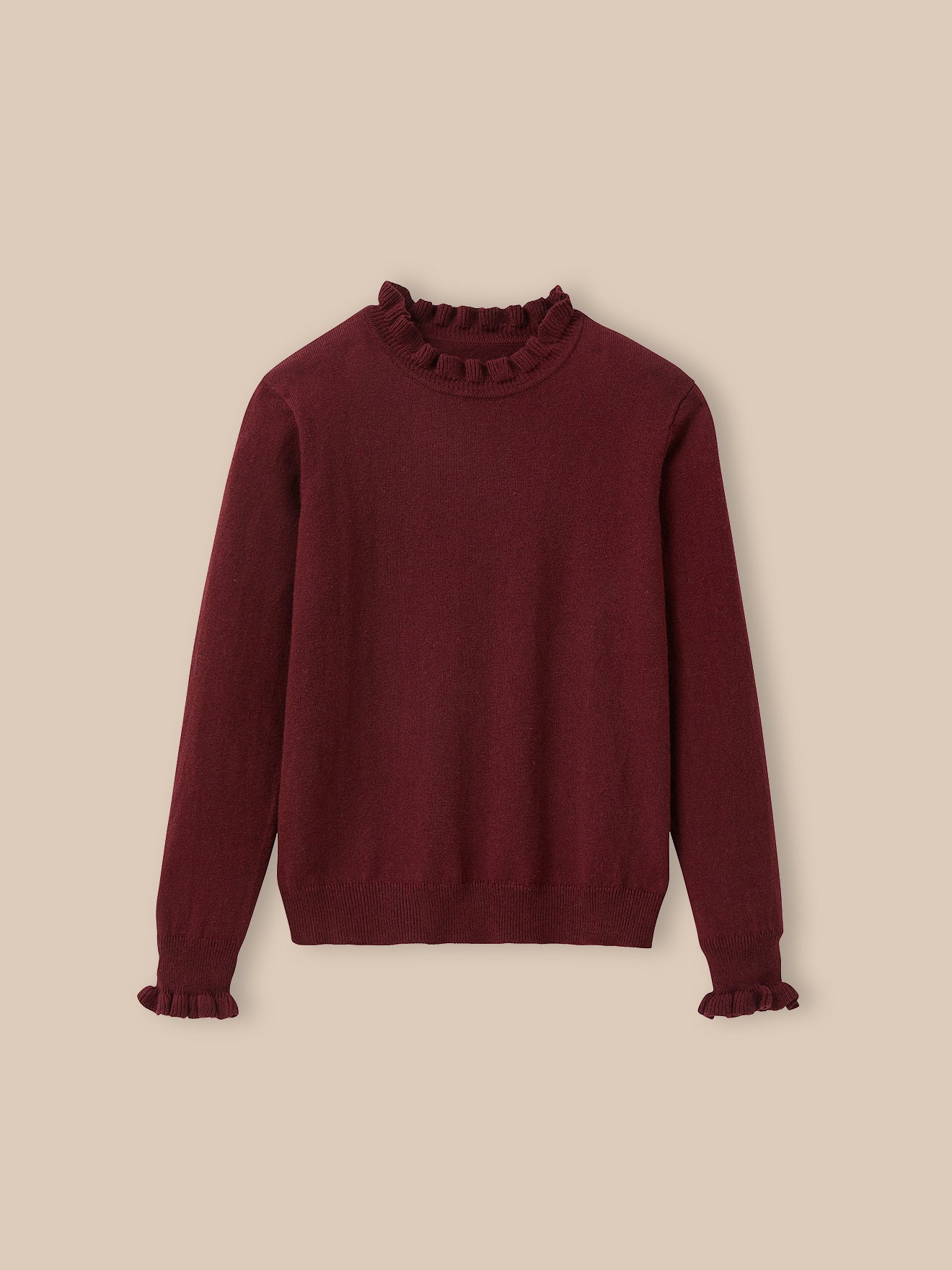 Mädchenpullover mit Volants