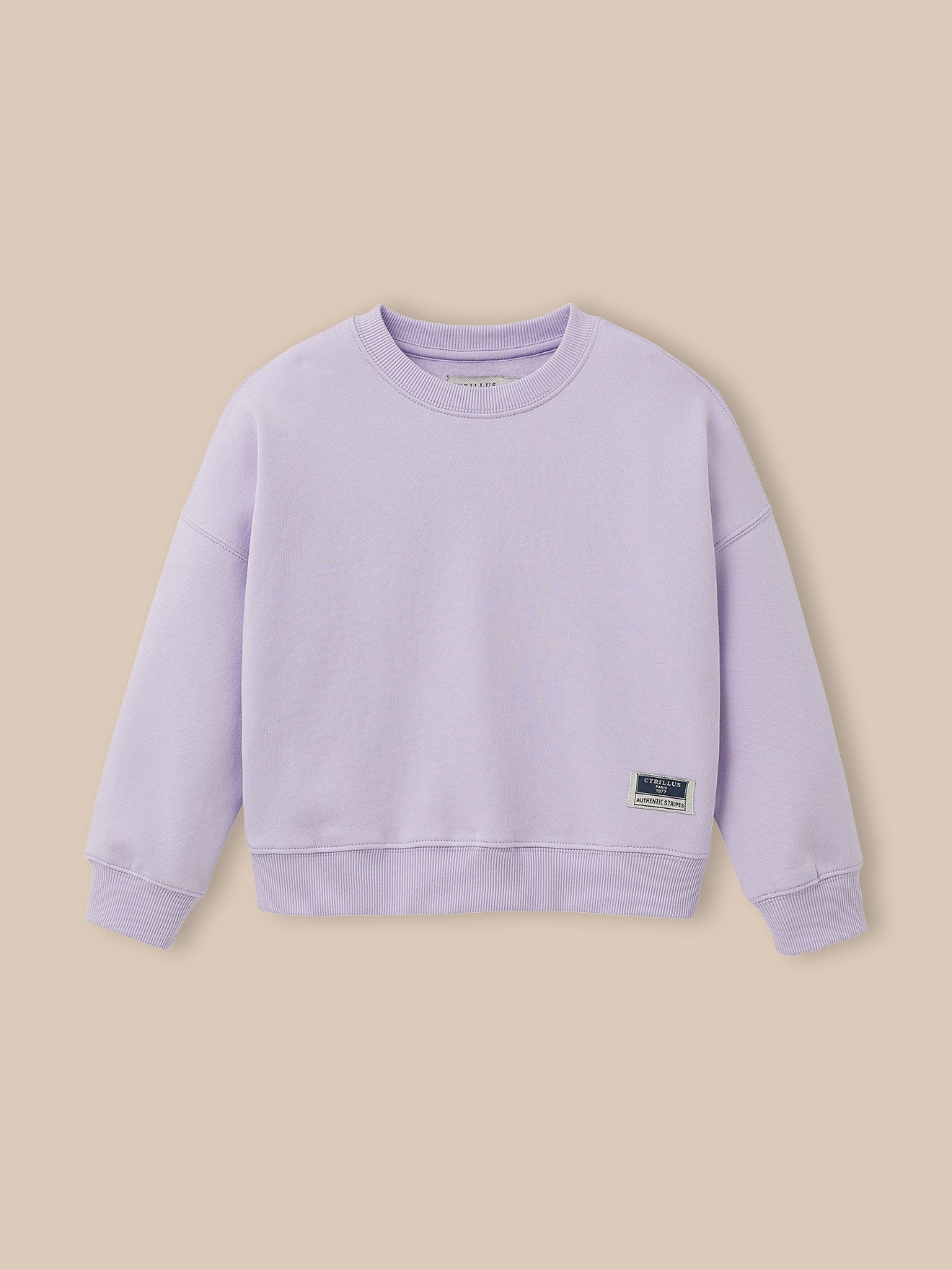 Mädchen-Sweatshirt, einfarbig – Bio-Baumwolle