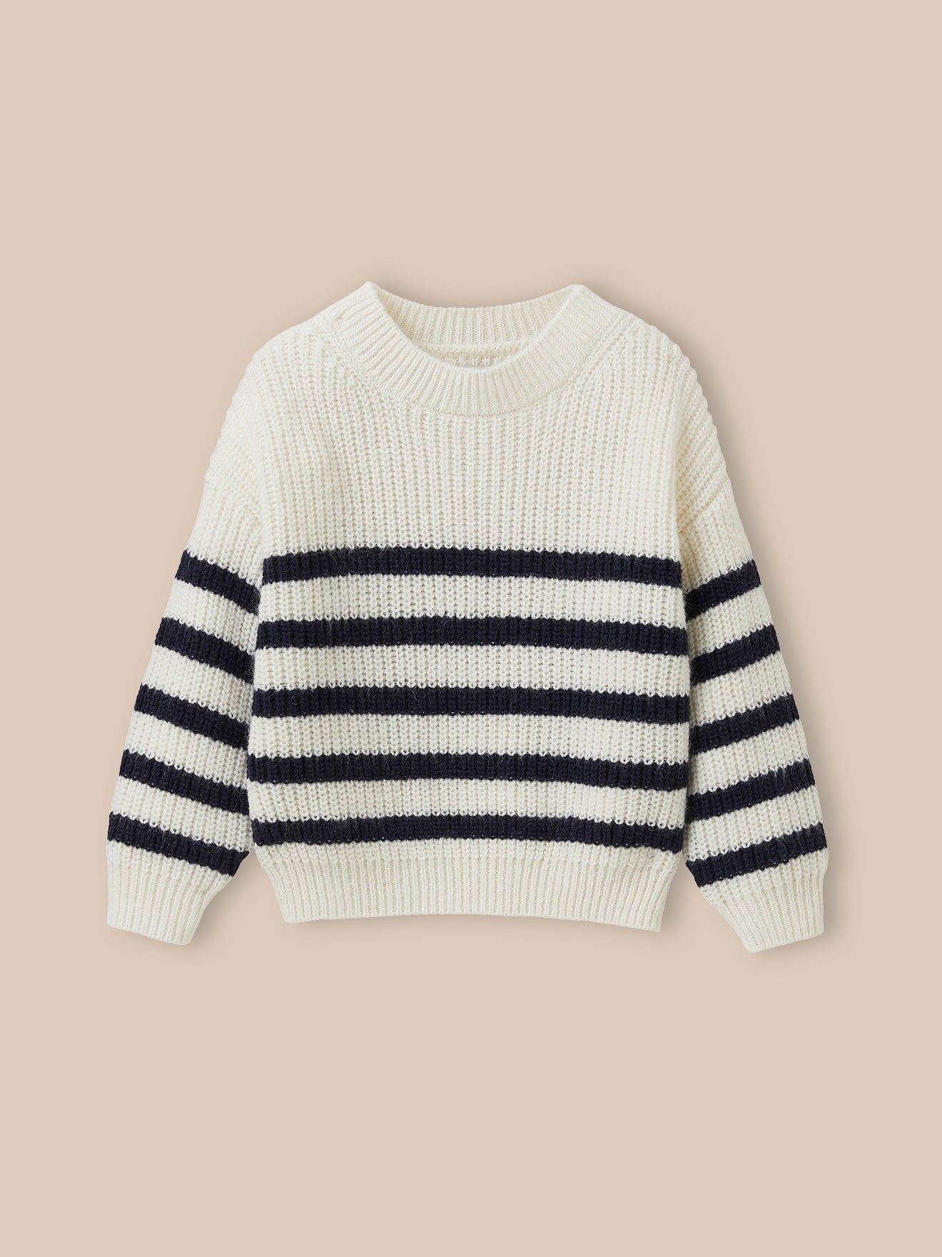 Mädchenpullover mit Streifenmuster
