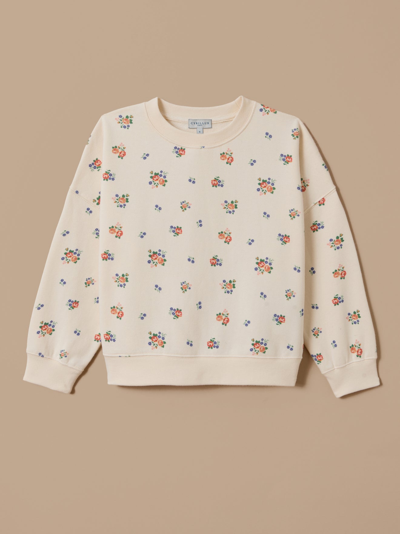 Mädchen-Sweatshirt mit Druckmuster
