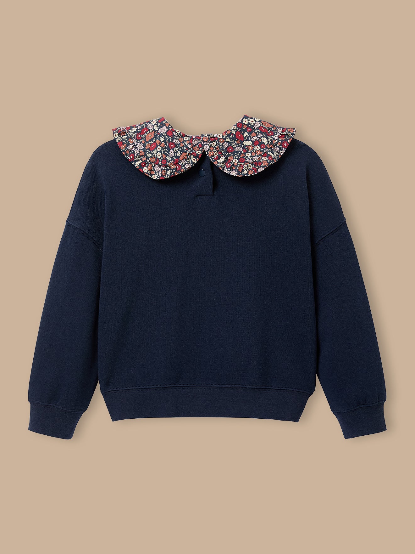 Mädchen-Sweatshirt mit Liberty®-Kragen