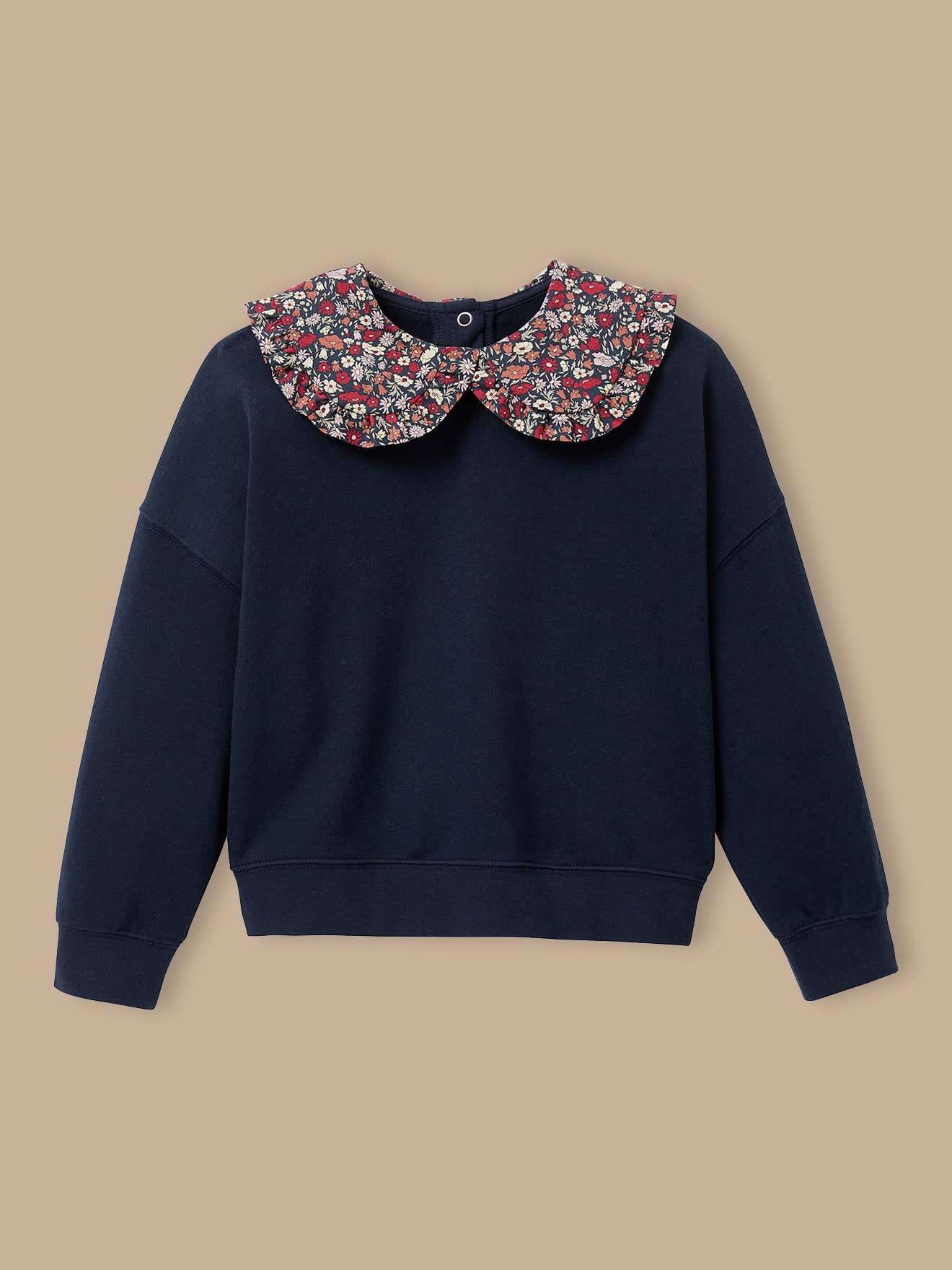 Mädchen-Sweatshirt mit Liberty®-Kragen