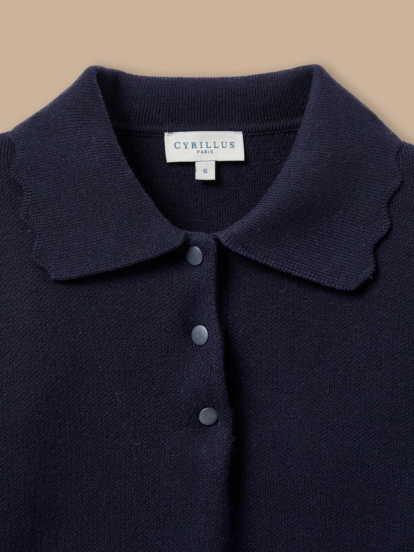 Mädchen-Pullover aus Milano-Strick mit Polokragen