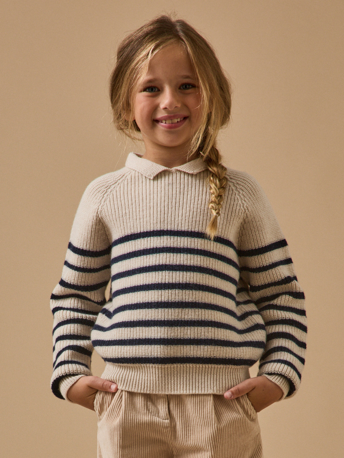 Mädchenpullover aus Merinowolle – Cyrillus X Les 3 Tricoteurs