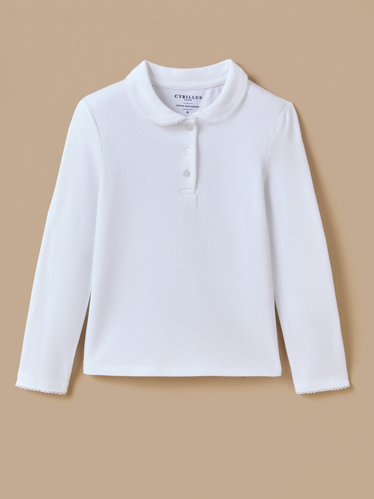 Mädchen-Poloshirt aus Pikeestrick – Bio-Baumwolle