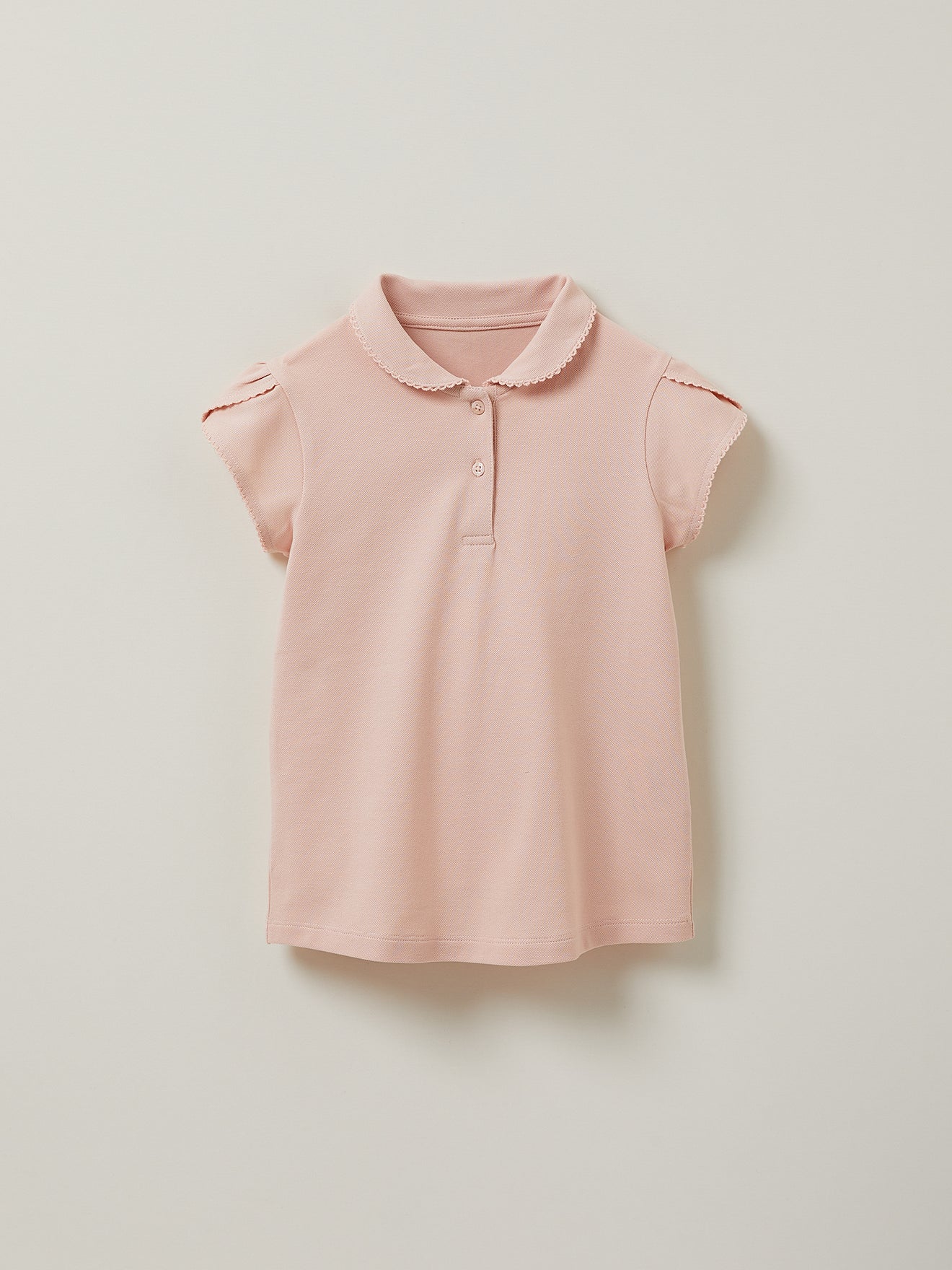 Mädchen-Poloshirt aus Pikeestrick aus Bio-Baumwolle