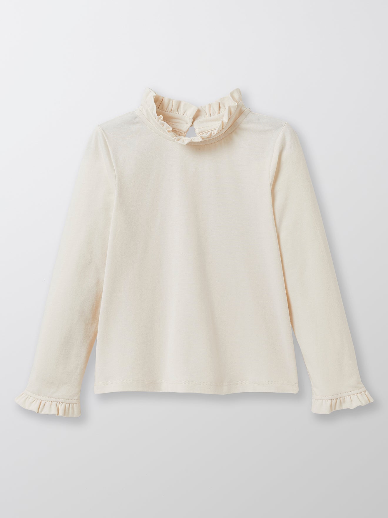 Mädchen-Shirt mit Stehkragen – Bio-Baumwolle