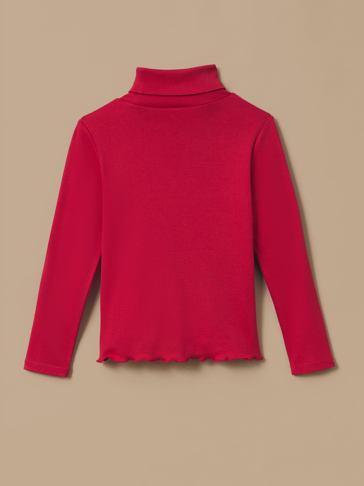 Mädchen-Unterziehpullover mit Stehkragen – Bio-Baumwolle