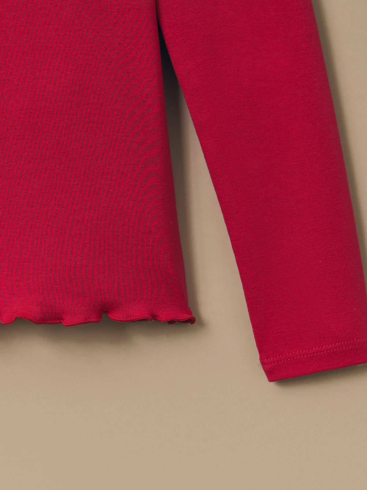 Mädchen-Unterziehpullover mit Stehkragen – Bio-Baumwolle