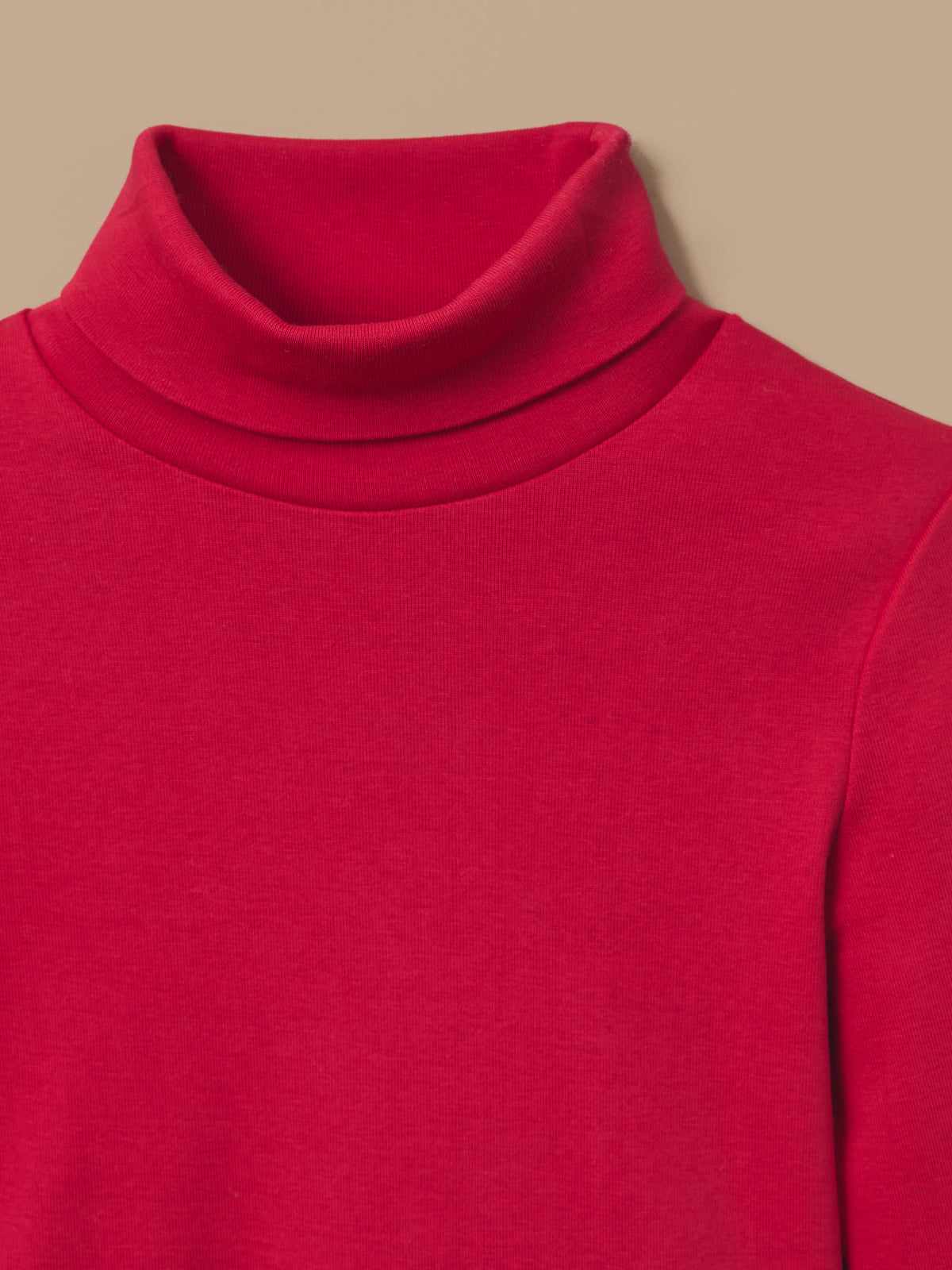Mädchen-Unterziehpullover mit Stehkragen – Bio-Baumwolle