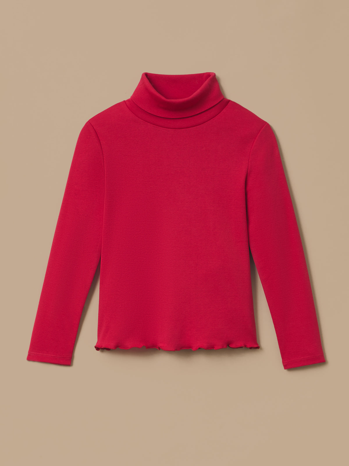 Mädchen-Unterziehpullover mit Stehkragen – Bio-Baumwolle