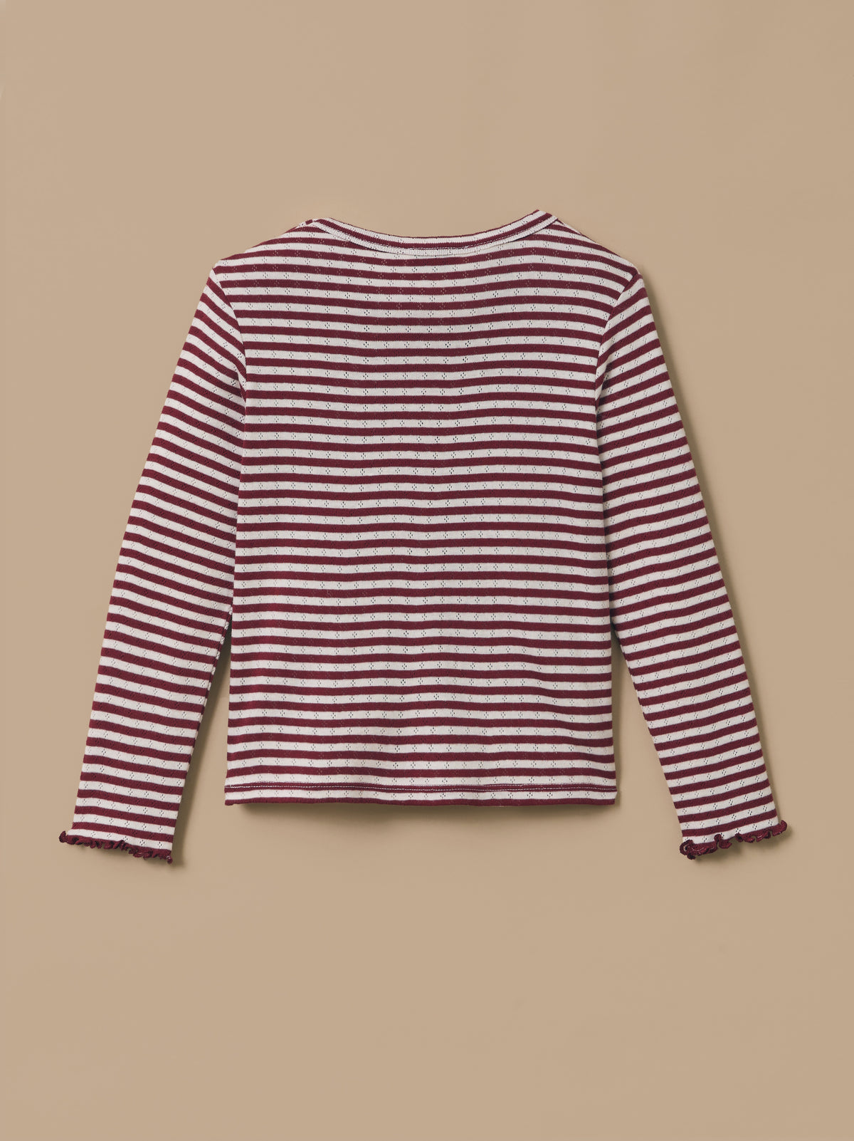Mädchen-Shirt mit Lochmuster – Bio-Baumwolle