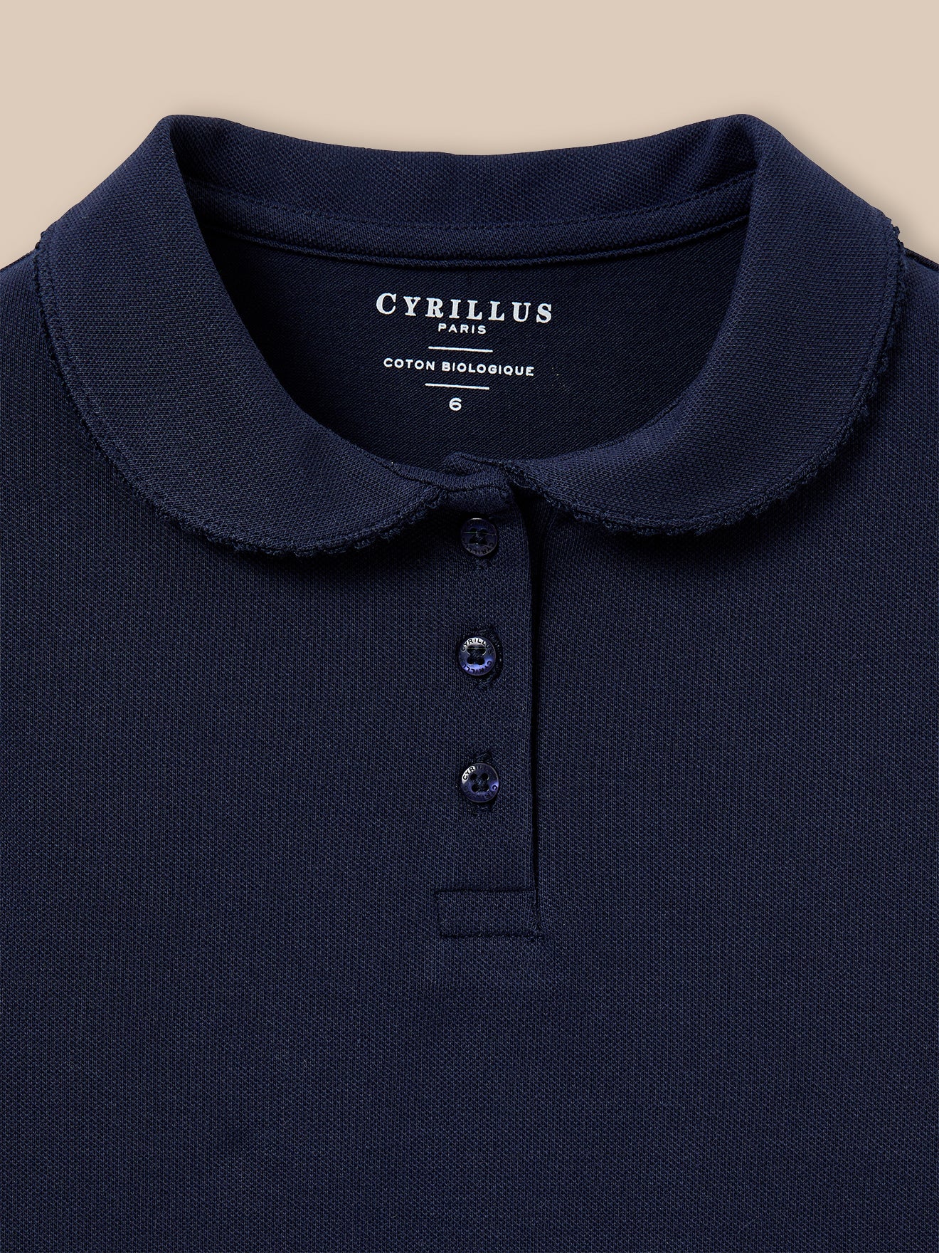 Mädchen-Poloshirt aus Pikeestrick – Bio-Baumwolle