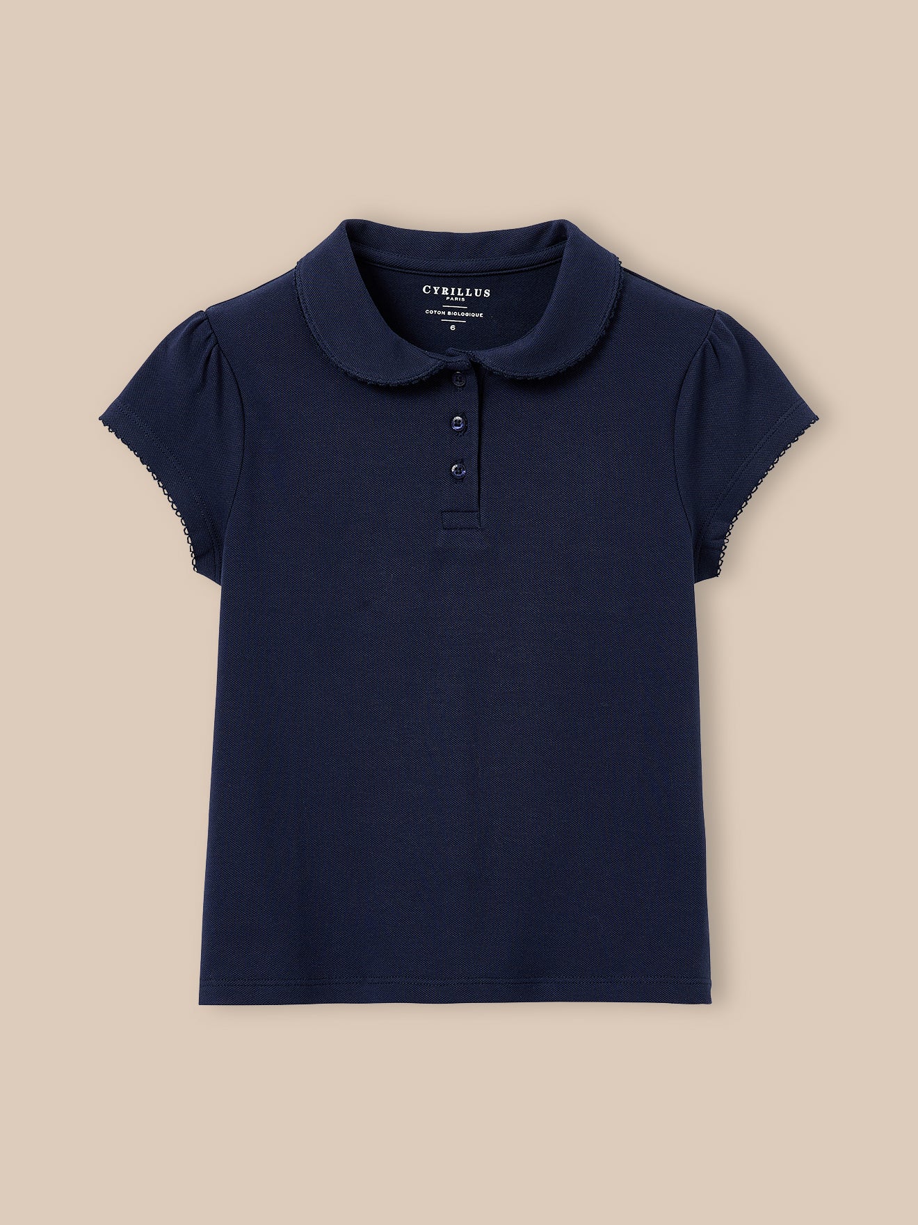 Mädchen-Poloshirt aus Pikeestrick – Bio-Baumwolle