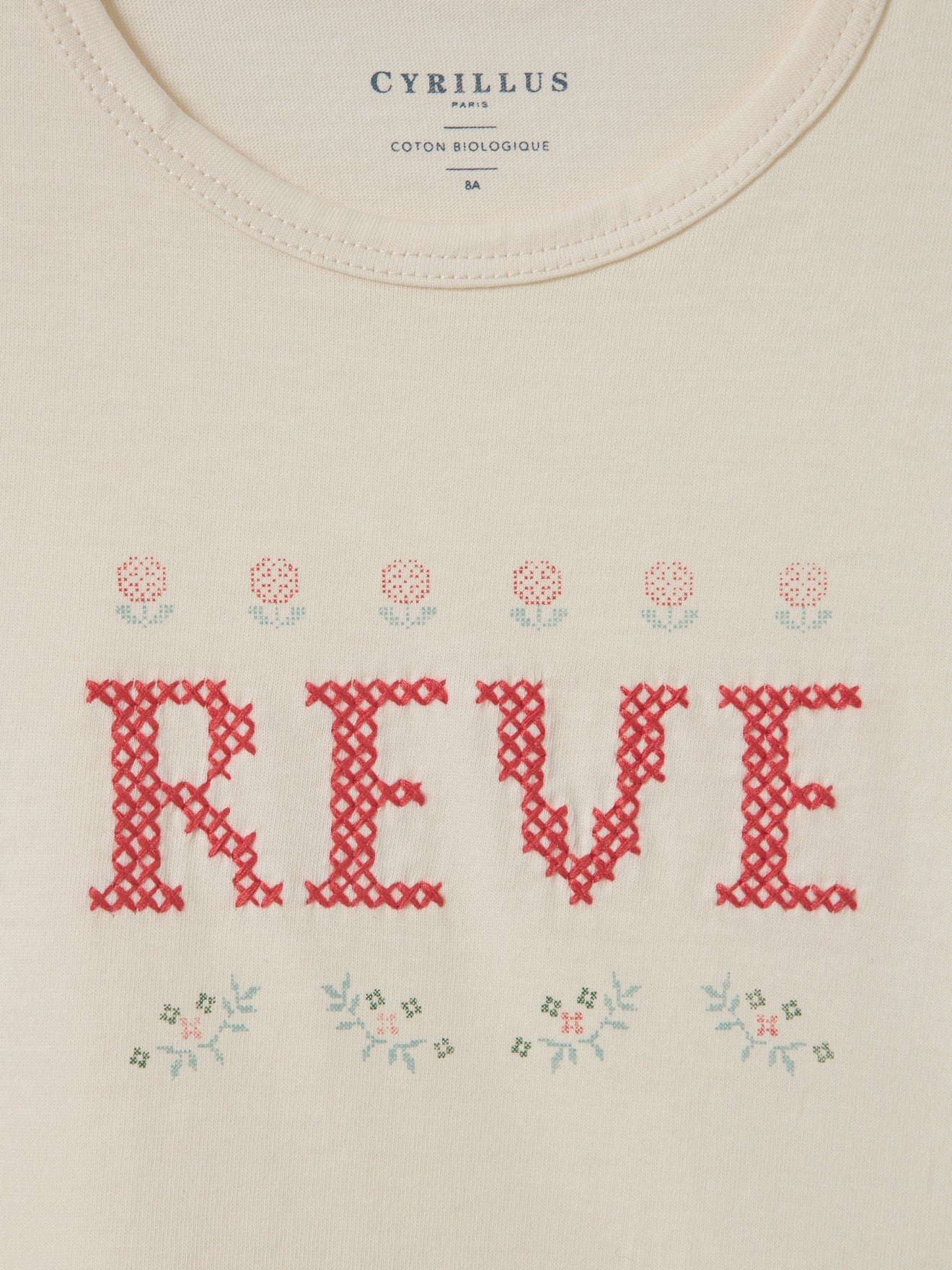 T-Shirt mit Stickerei – Bio-Baumwolle