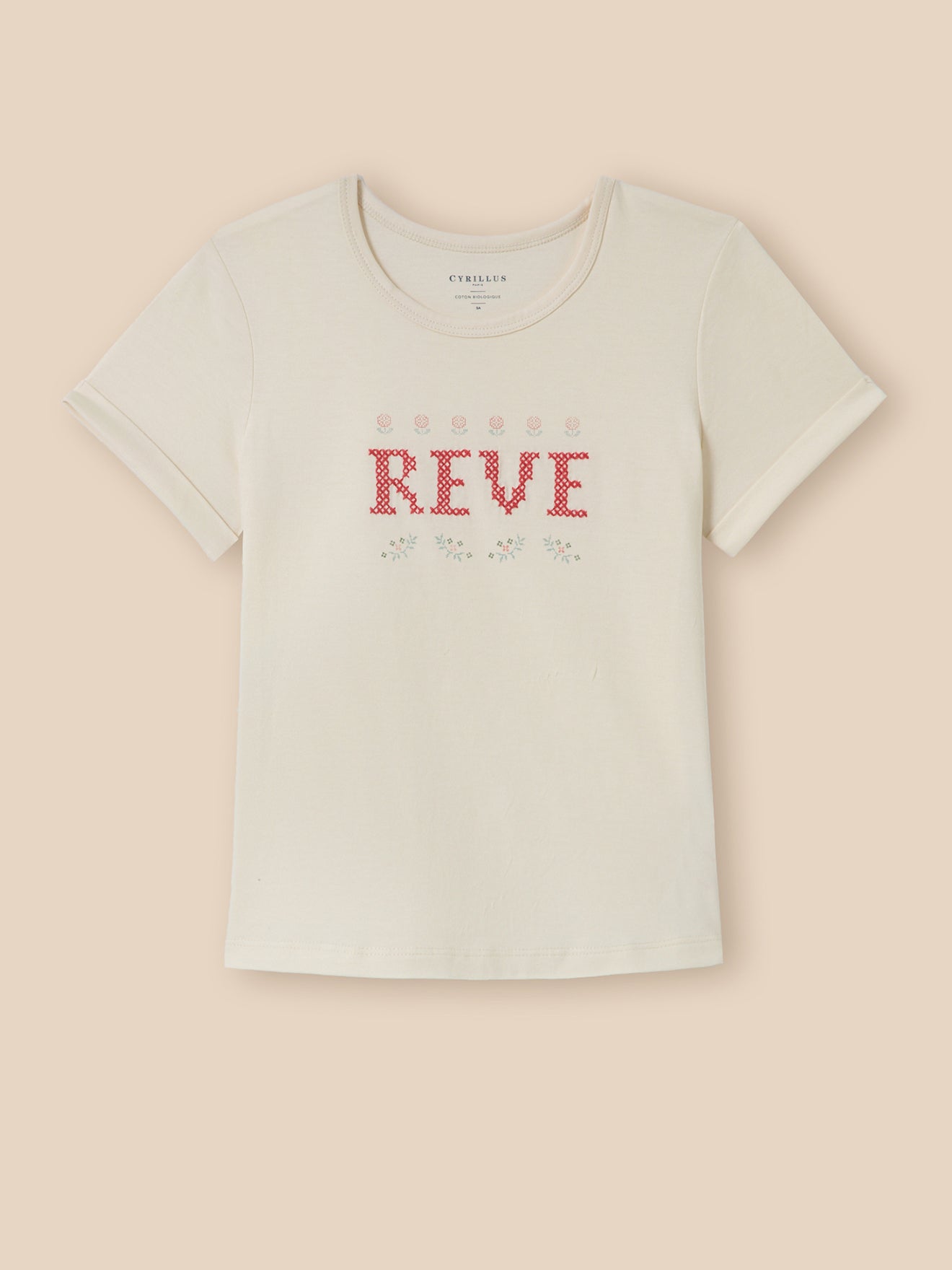 T-Shirt mit Stickerei – Bio-Baumwolle