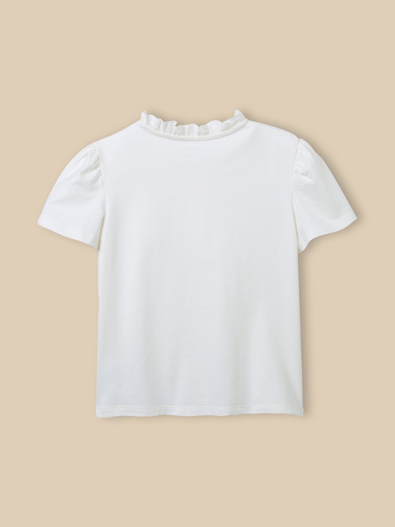 Mädchen T-Shirt mit Rüschenkragen – Kollektion « Junior »
