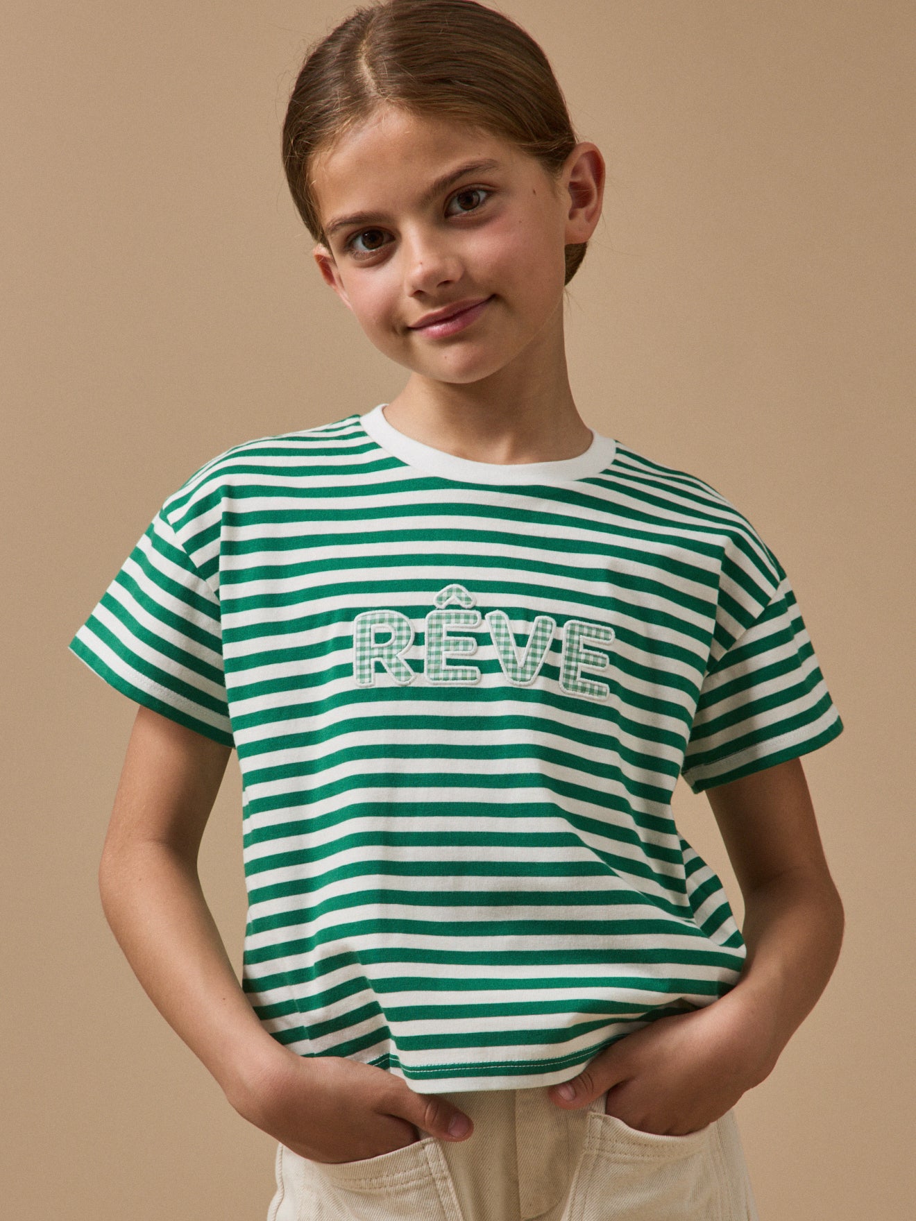 Mädchen-T-Shirt mit Schriftzug