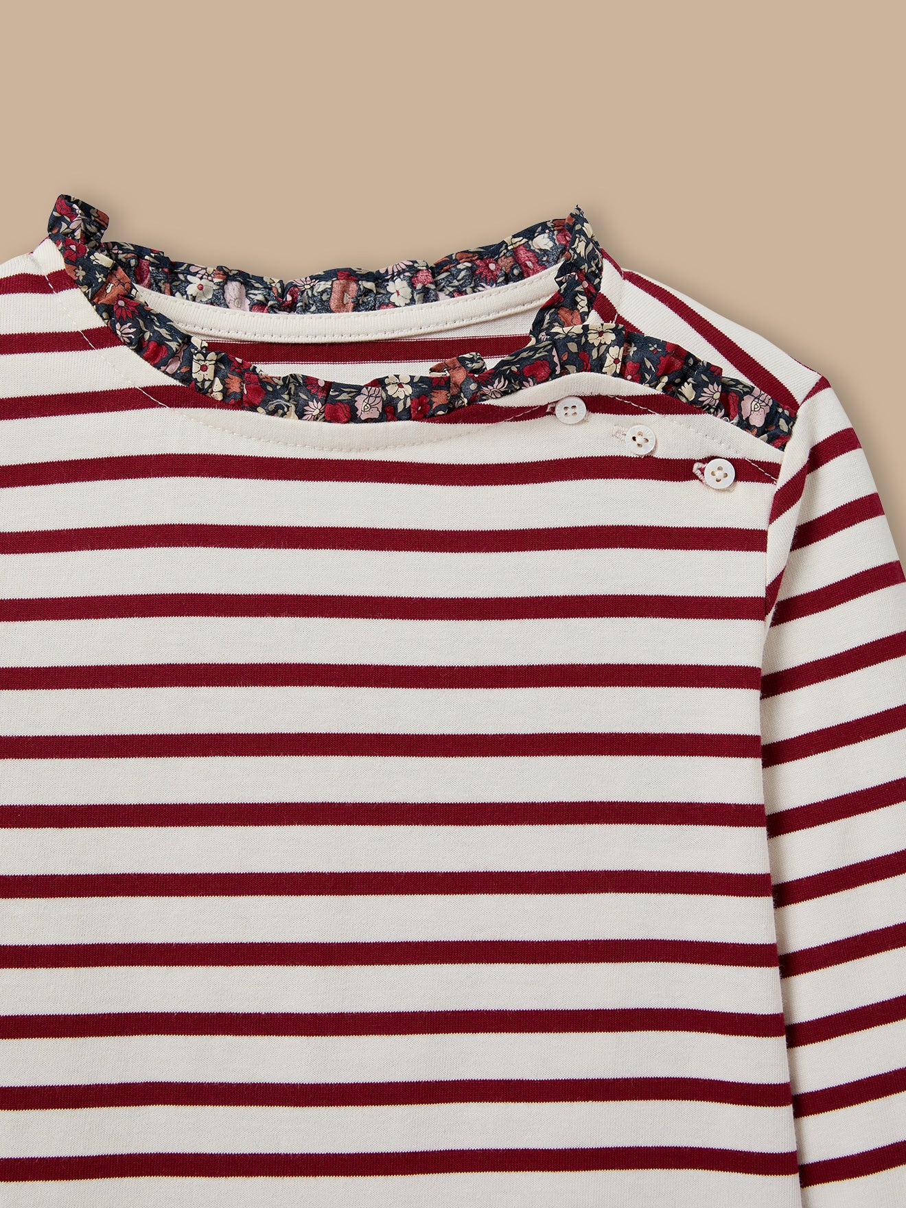 Mädchenshirt im Matrosenlook mit Liberty®-Stoff