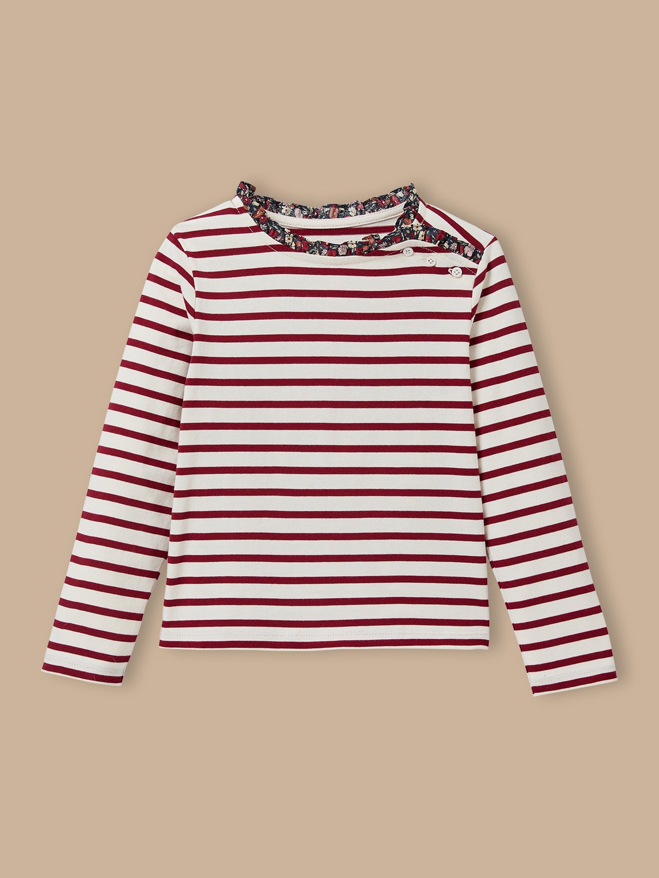 Mädchenshirt im Matrosenlook mit Liberty®-Stoff