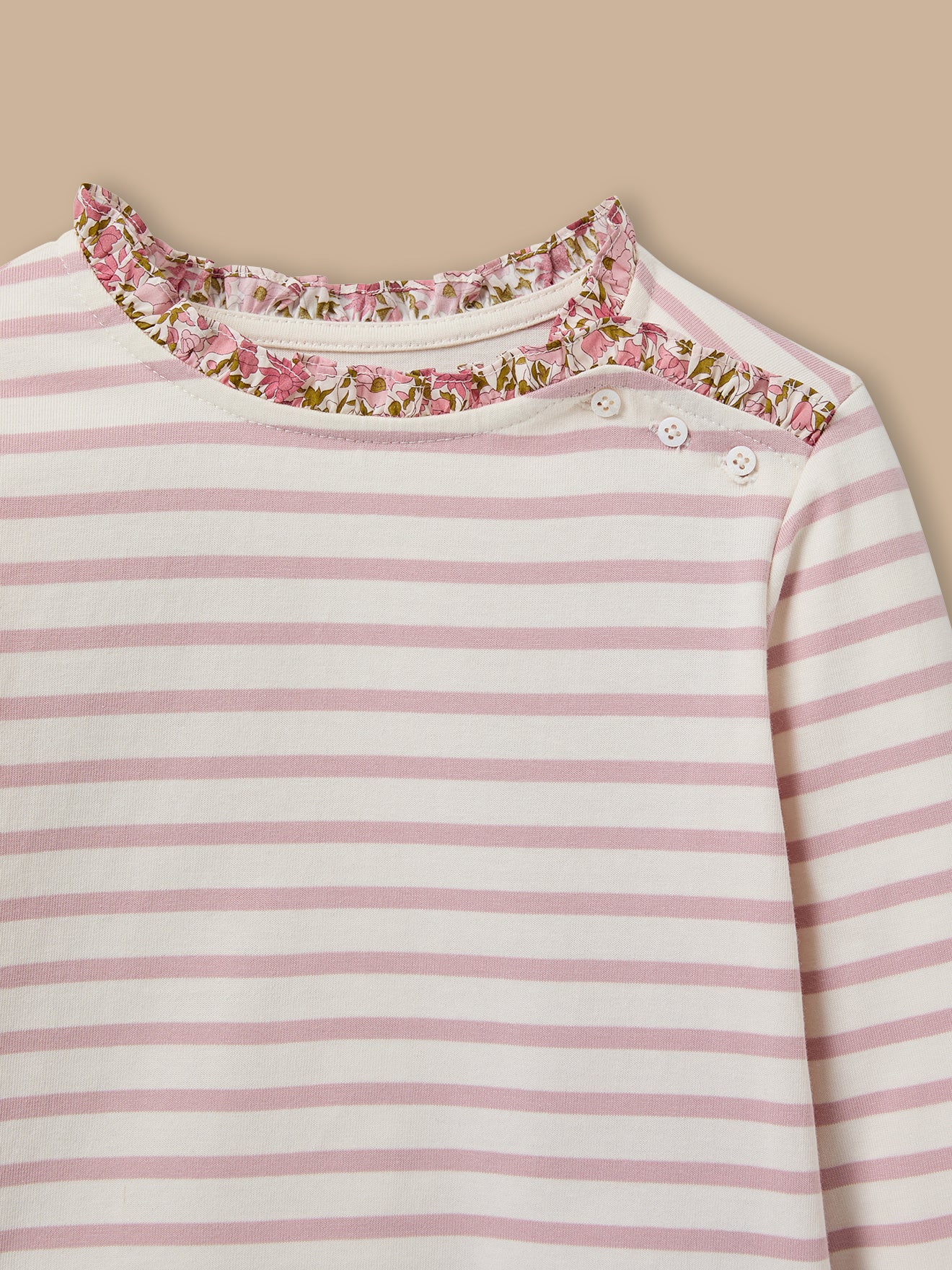 Mädchenshirt im Matrosenlook mit Liberty®-Stoff