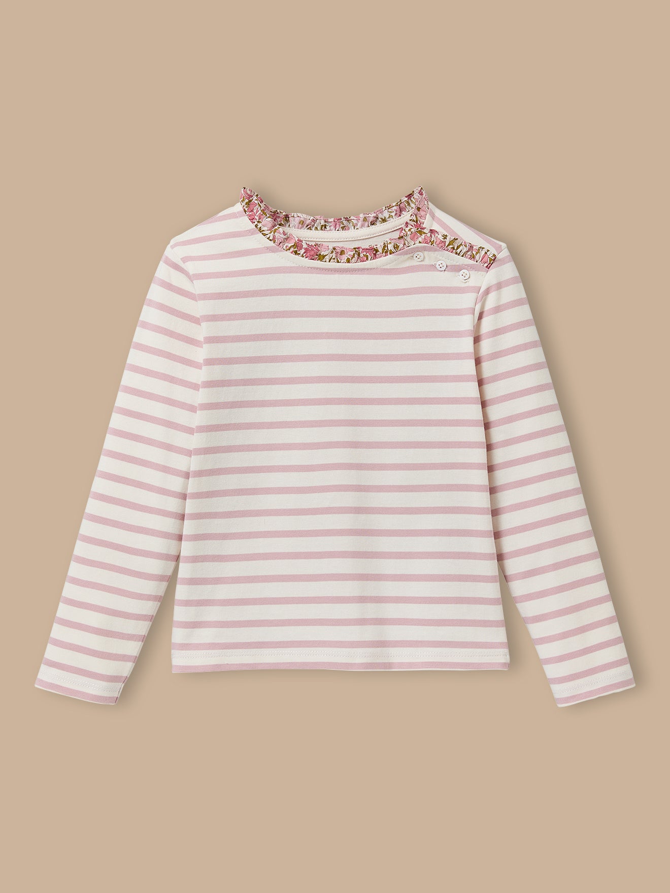 Mädchenshirt im Matrosenlook mit Liberty®-Stoff