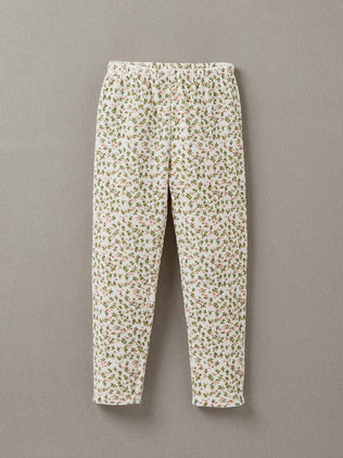 Mädchen-Pyjama aus Velours mit Druckmuster Blaubeeren
