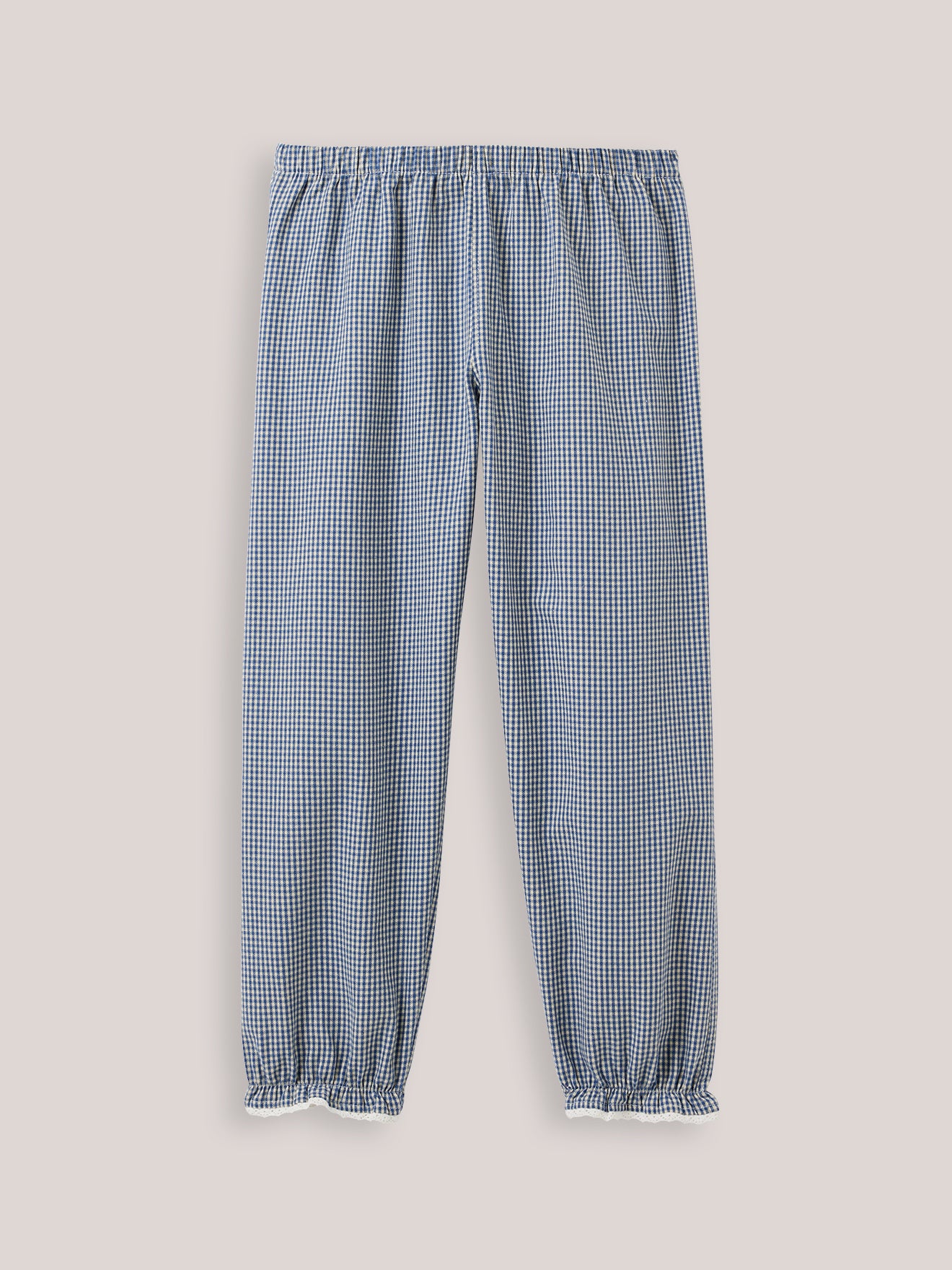 Mädchen-Pyjama aus Flanell mit Vichy-Karos